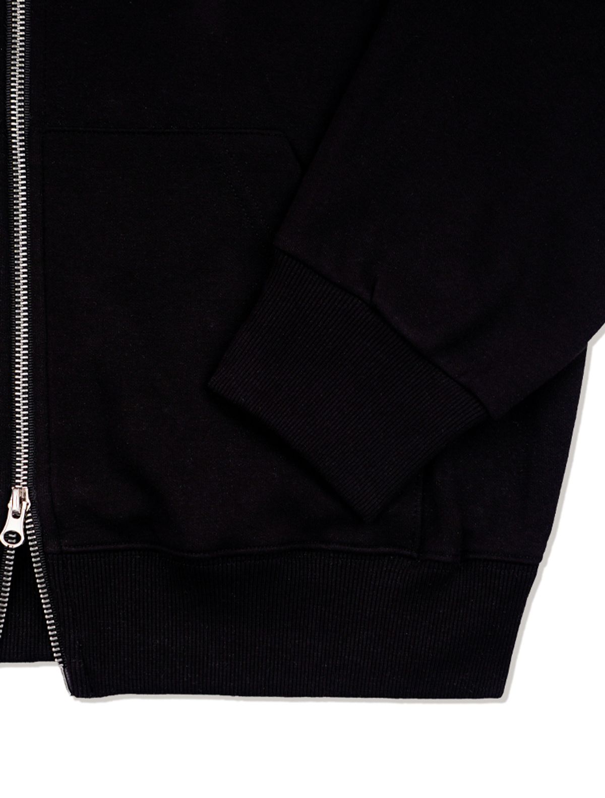 라 메종 스튜디오(LA MAISON STUDIO) EYELET SEVEN HOODIE ZIP-UP BLACK/BLACKGRAY(FCG1ZP696M)