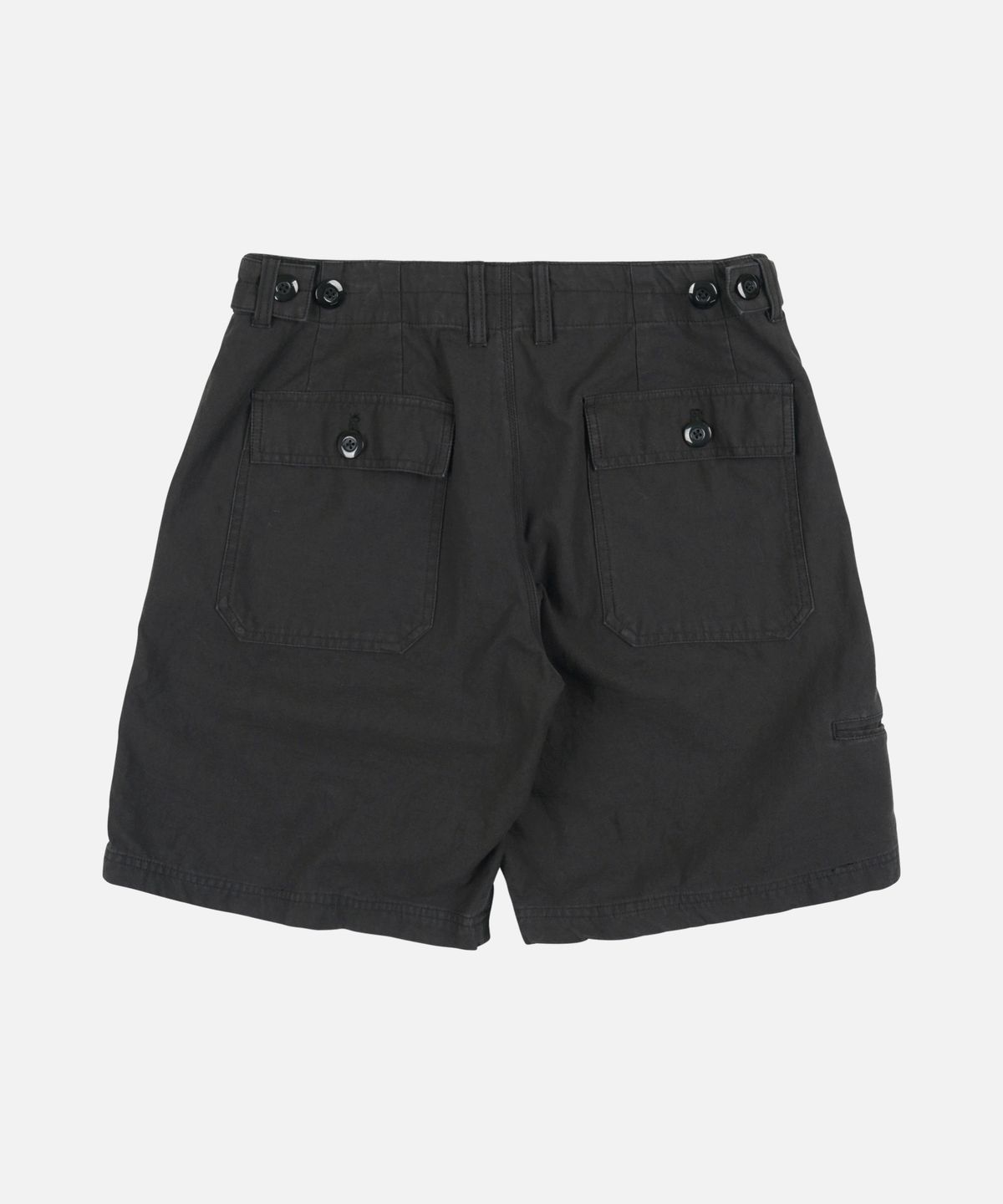 프리즘웍스(FRIZMWORKS) BACKSATIN ESSENTIAL FATIGUE SHORTS _ BLACK