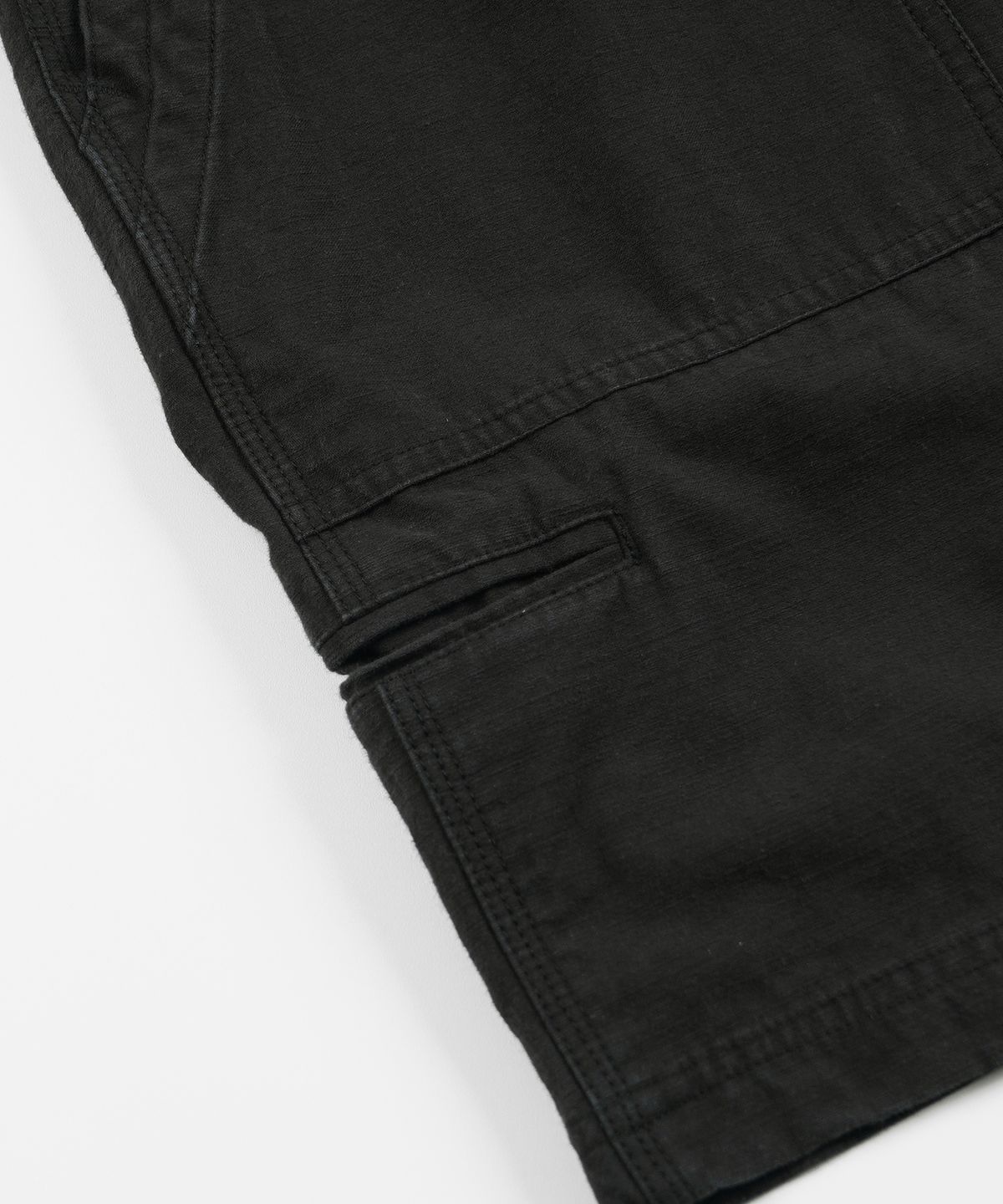 프리즘웍스(FRIZMWORKS) BACKSATIN ESSENTIAL FATIGUE SHORTS _ BLACK