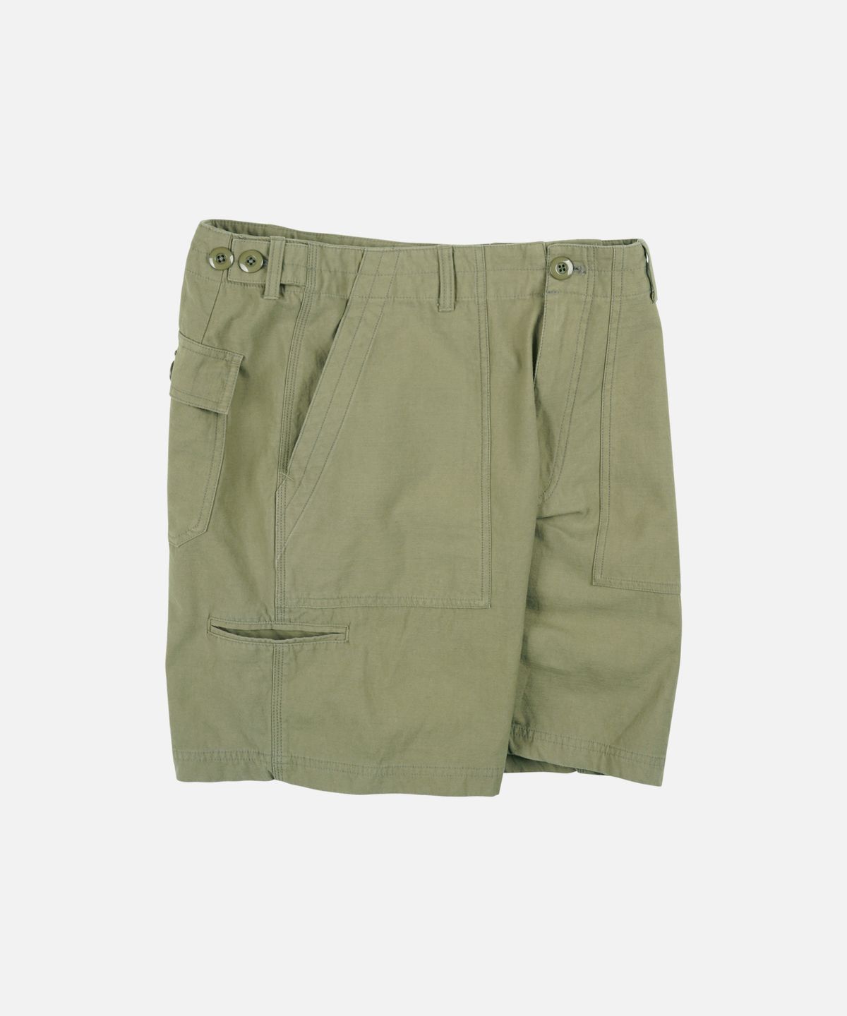 프리즘웍스(FRIZMWORKS) BACKSATIN ESSENTIAL FATIGUE SHORTS _ KHAKI BEIGE