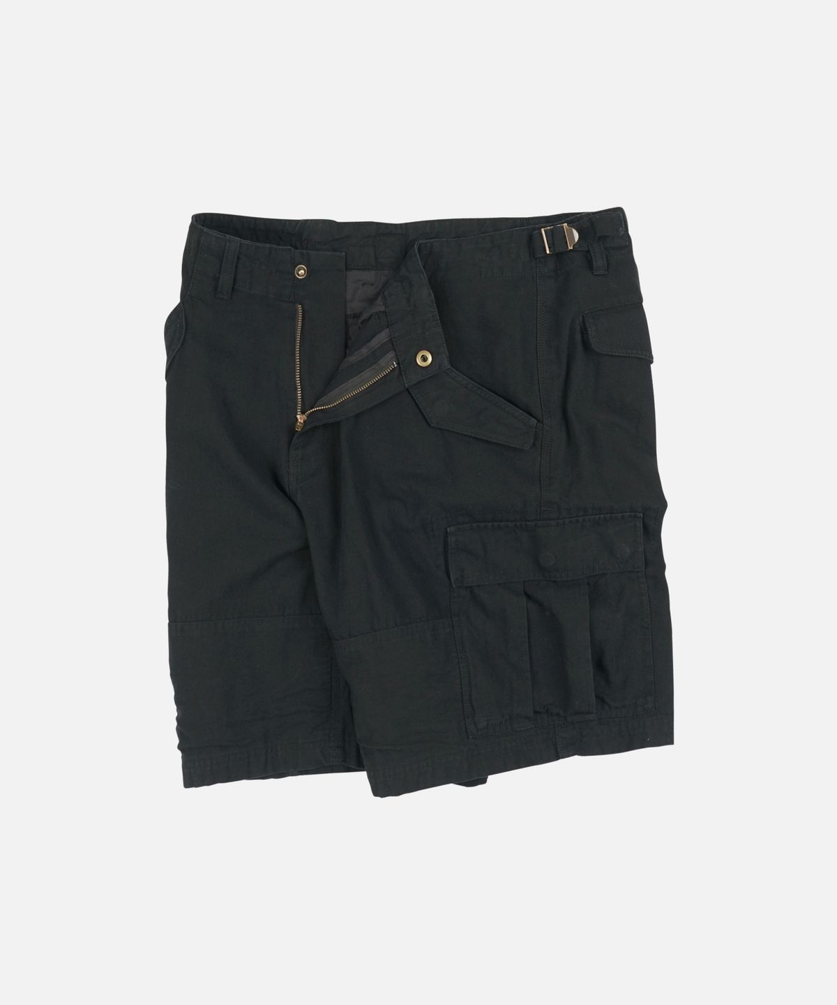 프리즘웍스(FRIZMWORKS) CANVAS ESSENTIAL CARGO SHORTS _ BLACK