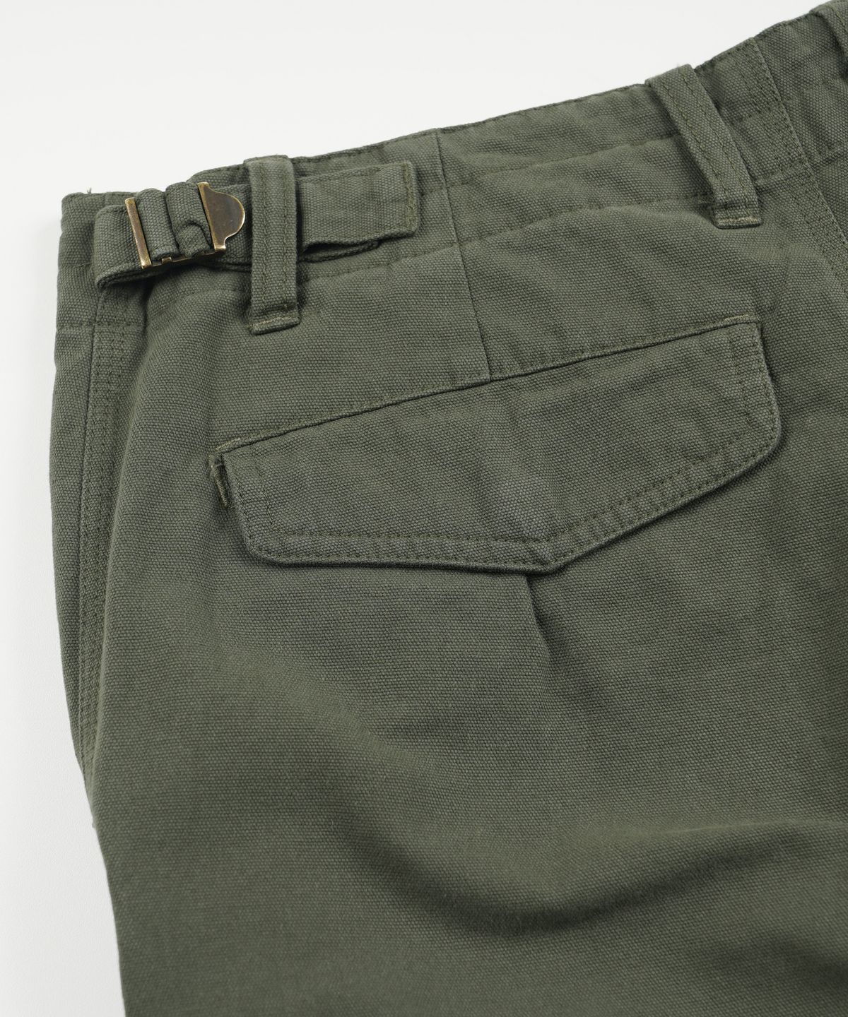 프리즘웍스(FRIZMWORKS) CANVAS ESSENTIAL CARGO SHORTS _ OLIVE