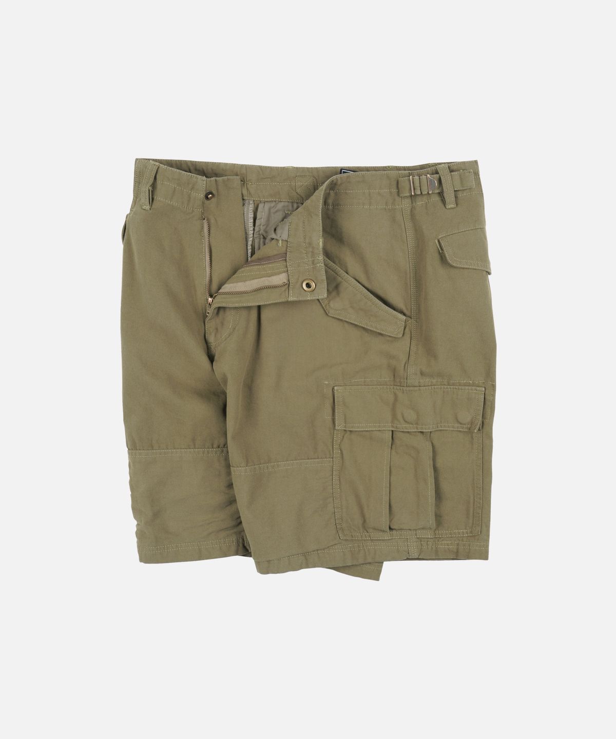 프리즘웍스(FRIZMWORKS) CANVAS ESSENTIAL CARGO SHORTS _ DEEP KHAKI
