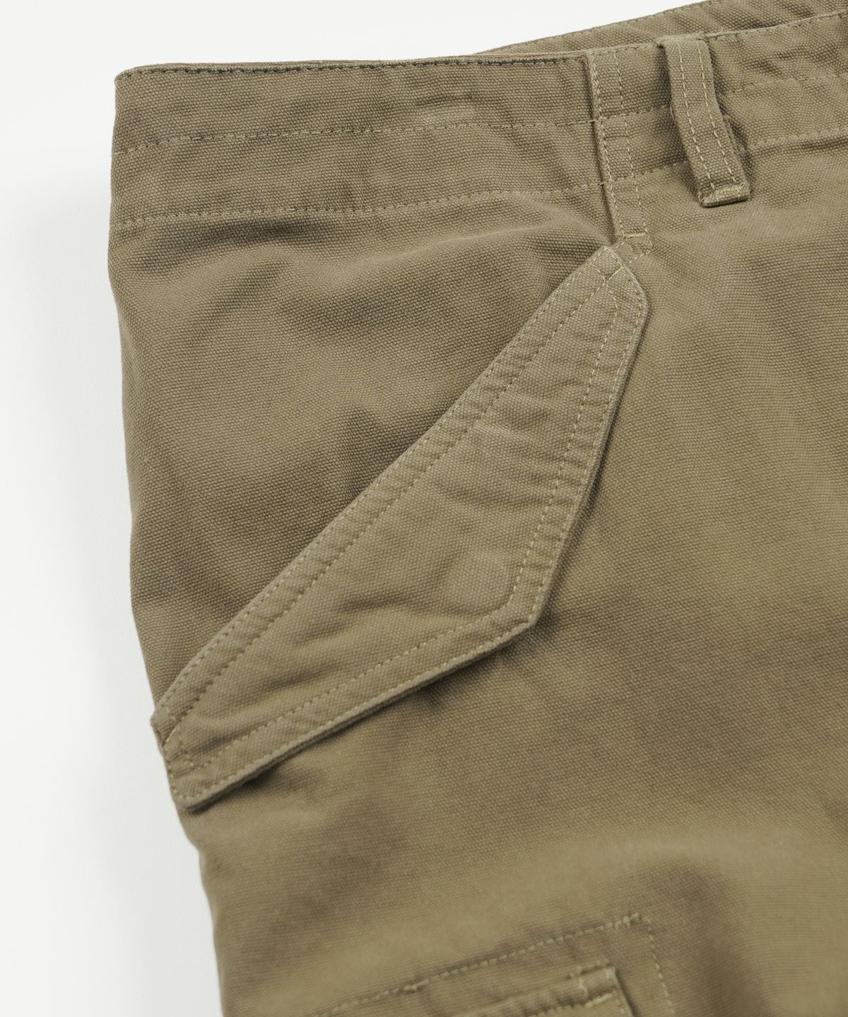 프리즘웍스(FRIZMWORKS) CANVAS ESSENTIAL CARGO SHORTS _ DEEP KHAKI