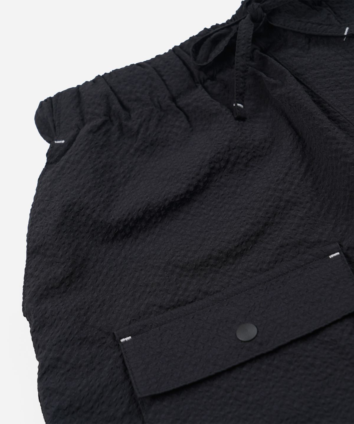 프리즘웍스(FRIZMWORKS) COMFORTABLE BANDING SHORTS _ BLACK