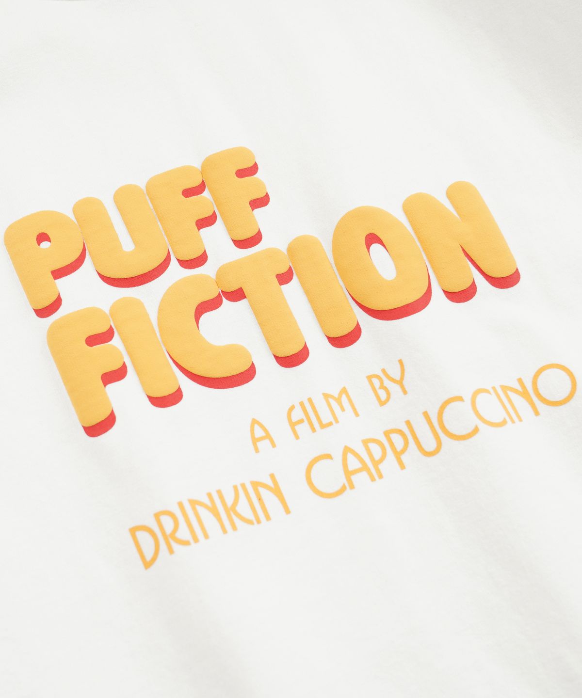프리즘웍스(FRIZMWORKS) PUFF FICTION HALF TEE _ WHITE