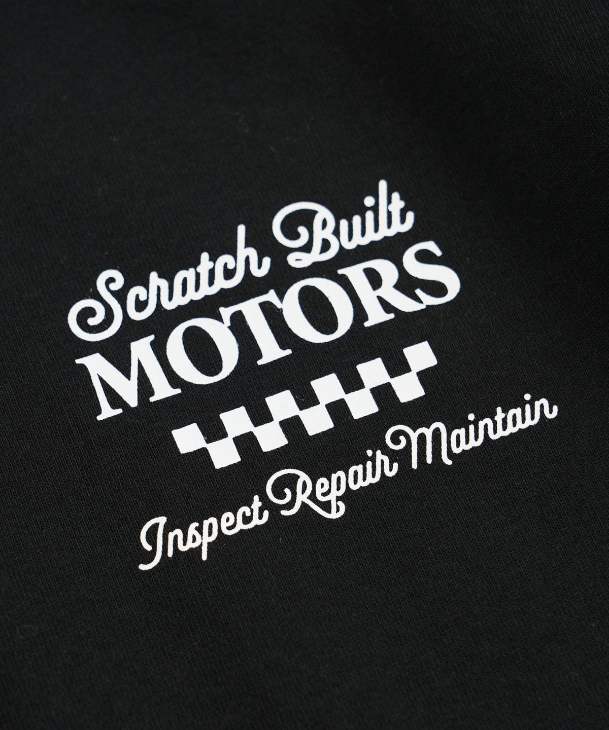 프리즘웍스(FRIZMWORKS) SCRATCH BUILT MOTORS HALF TEE _ BLACK