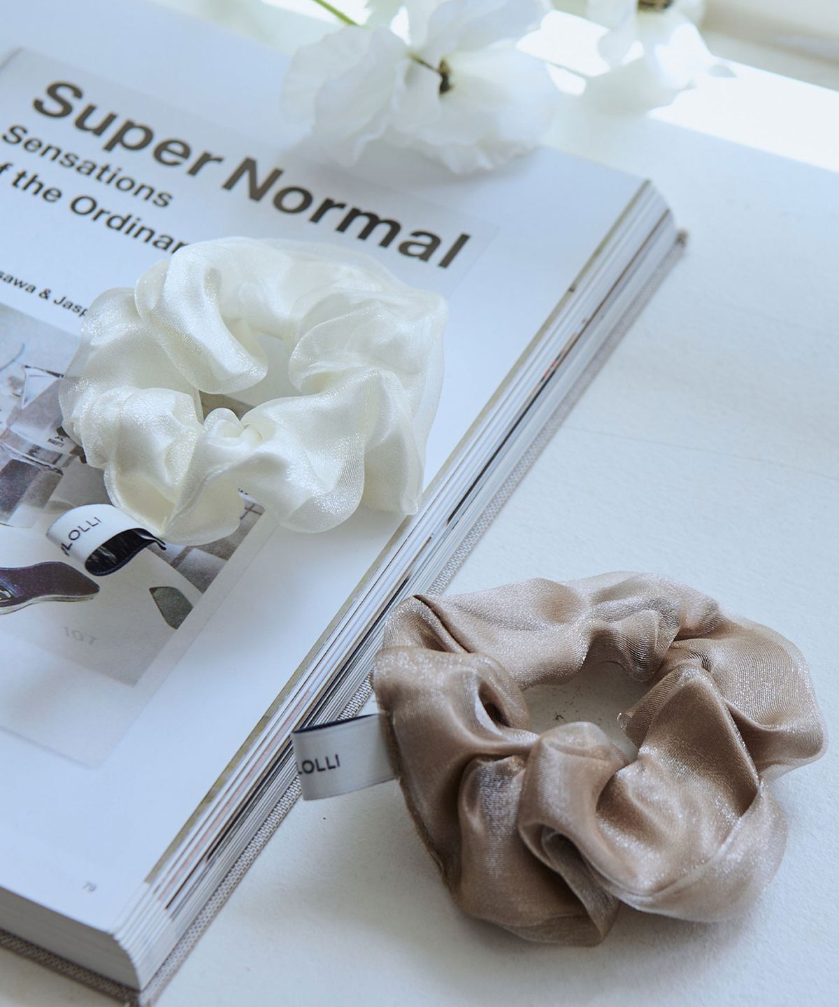 슬로우롤리(SLOWLOLLI) Silky mood scrunchie_3 Colors