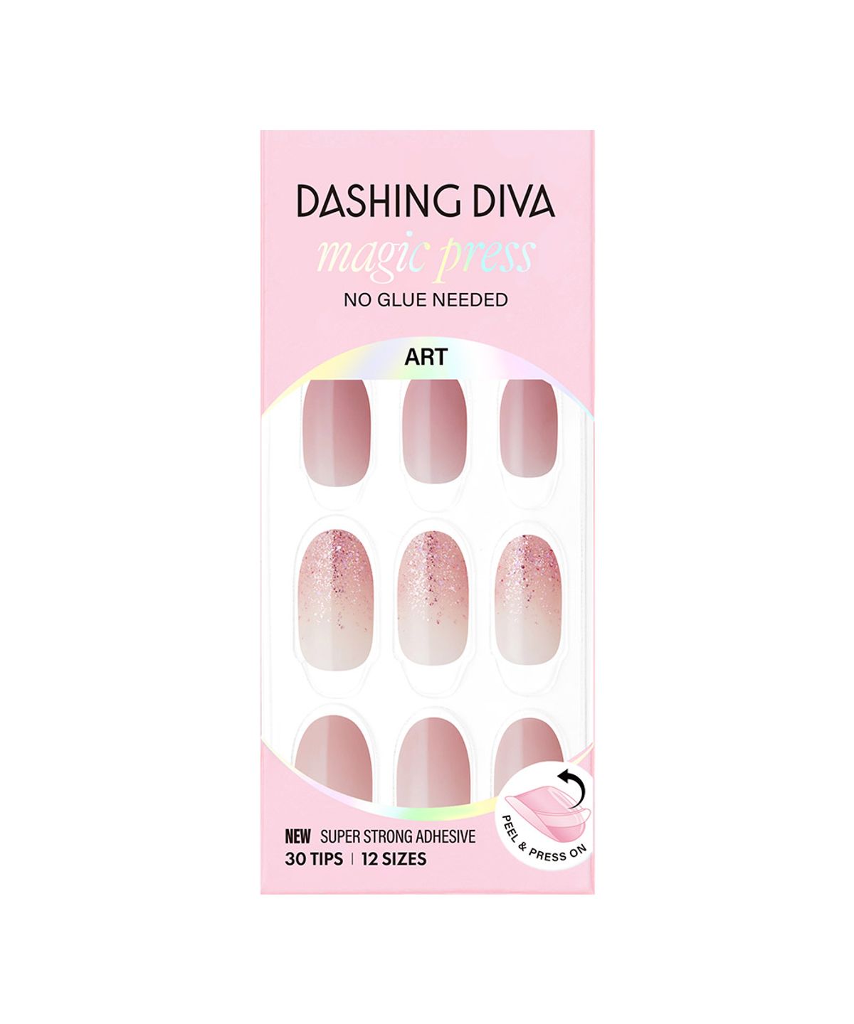 데싱디바(DASINGDIVA) 매직프레스 러블리 뮤즈 네일팁(롱 오발)