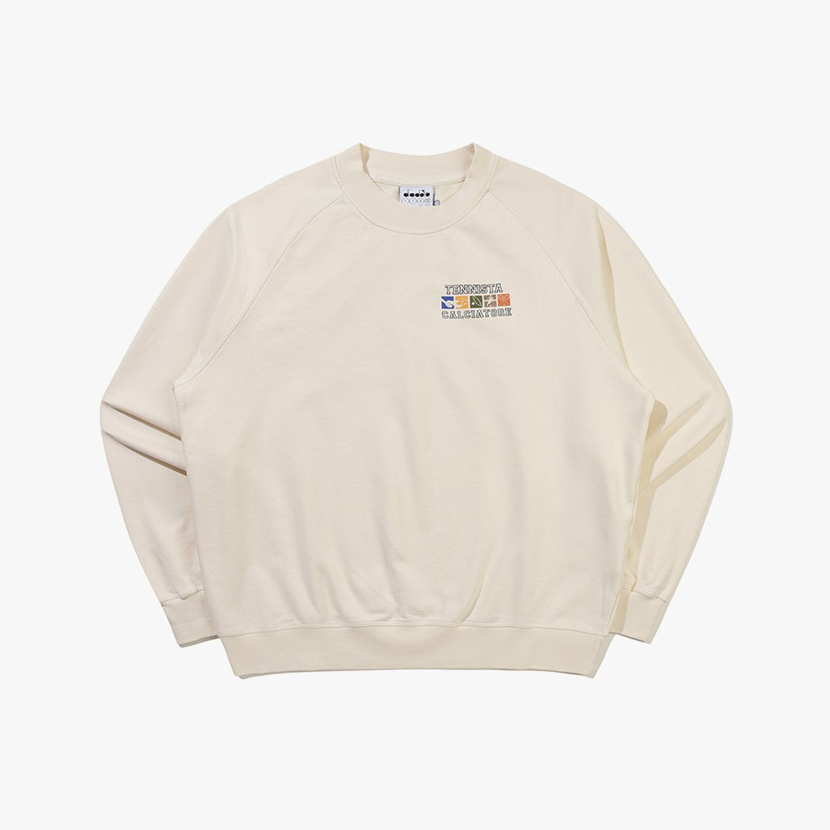 디아도라(diadora) 레거시 크루 맨투맨 BEIGE