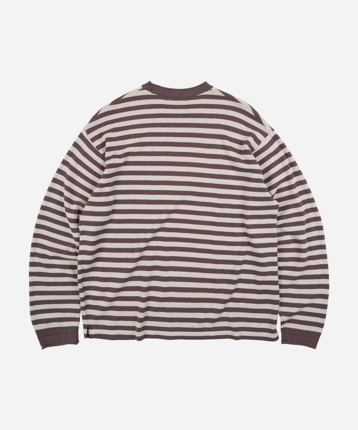 프리즘웍스(FRIZMWORKS) STRIPE KNIT LONG SLEEVE _ BROWN
