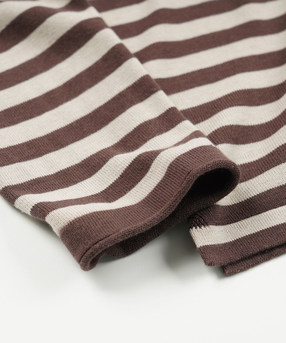 프리즘웍스(FRIZMWORKS) STRIPE KNIT LONG SLEEVE _ BROWN