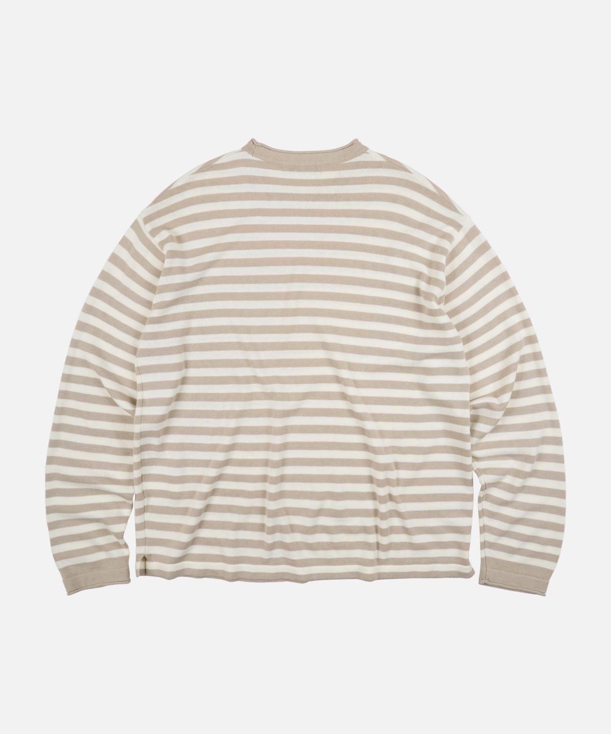 프리즘웍스(FRIZMWORKS) STRIPE KNIT LONG SLEEVE _ BEIGE
