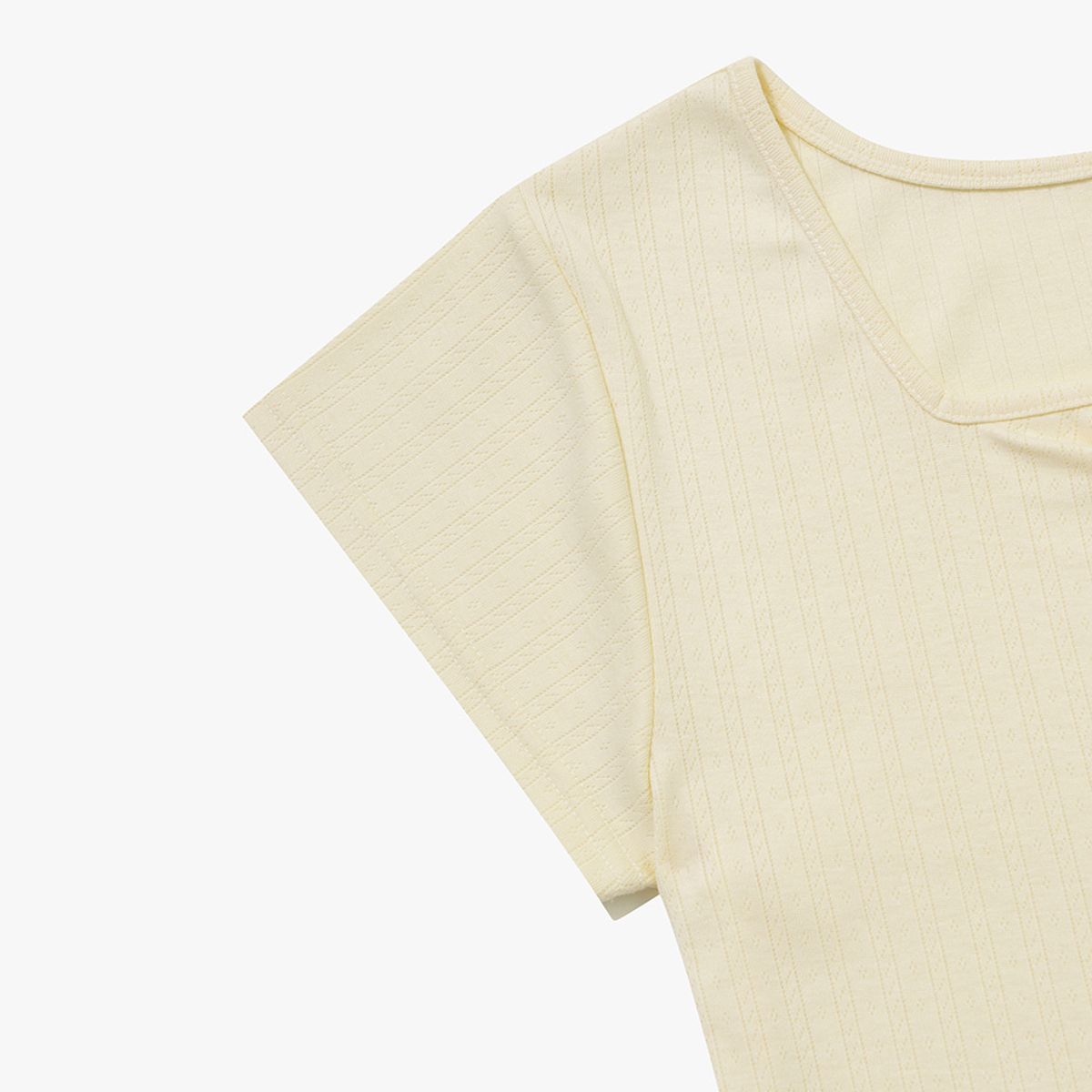 디아도라(diadora) 스퀘어넥 포인텔 반팔 티셔츠 YELLOW