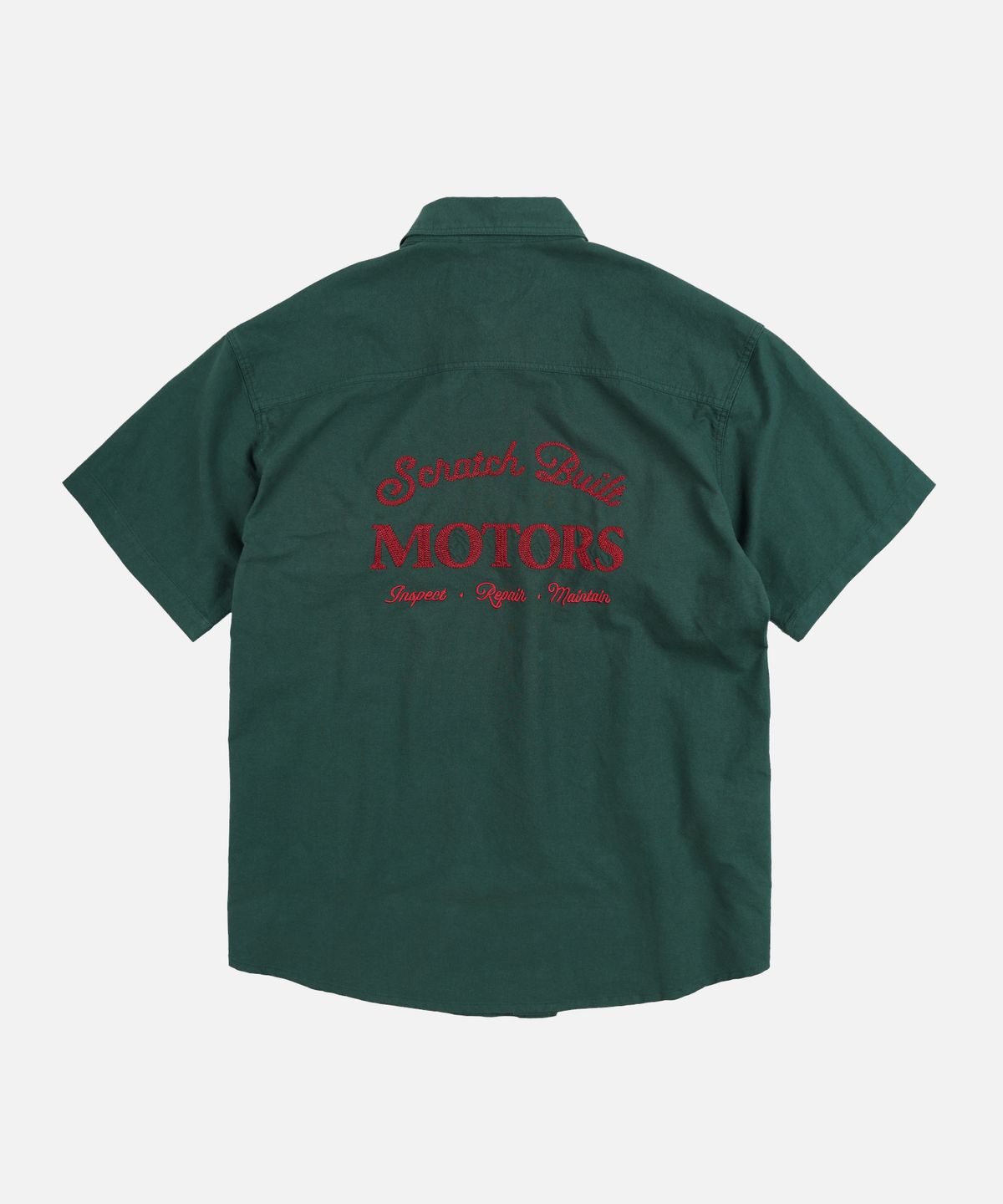 프리즘웍스(FRIZMWORKS) SCRATCH BUILT MOTORS HALF SHIRT _ TEAL