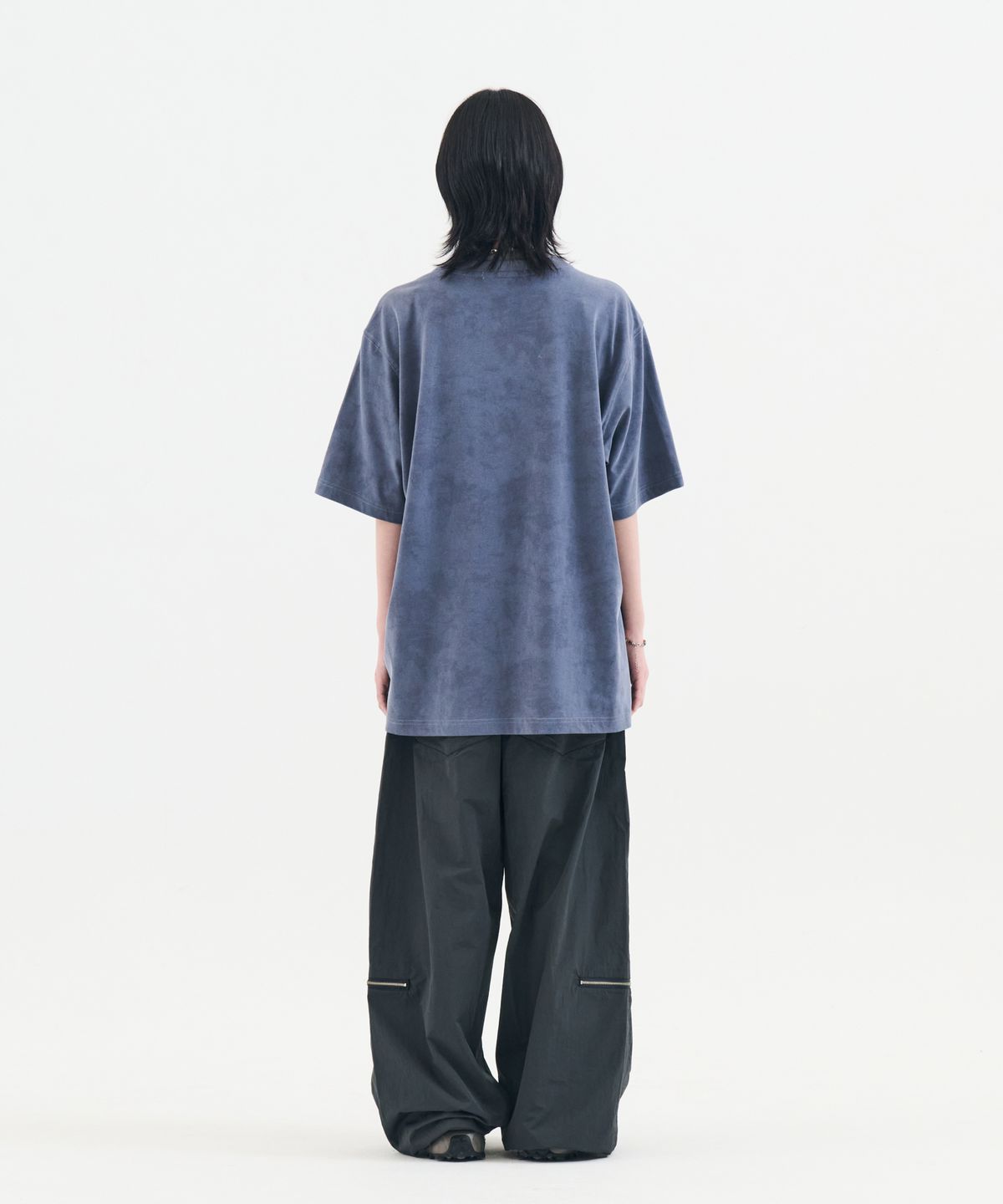 논타입(NONTYPE) PIGMENT DYED VINTAGE BAND GRAPHIC TEE (BLUE)
