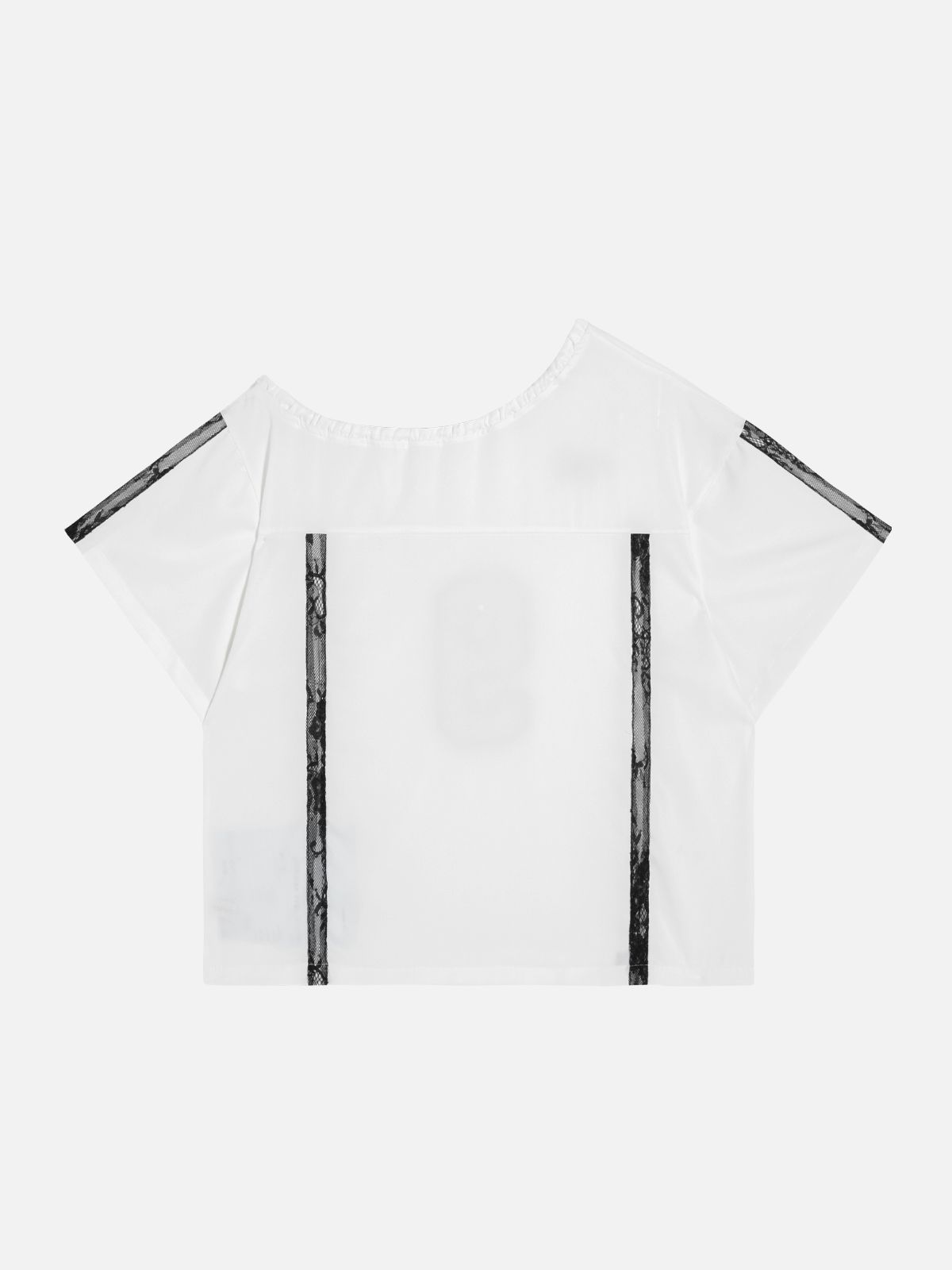 엘프릭 에덴(AELFRIC EDEN) Aelfric Eden Lace Patchwork Off-Shoulder-Tee 오프숄더 반팔티 AE25CTQ20357-01TWHI