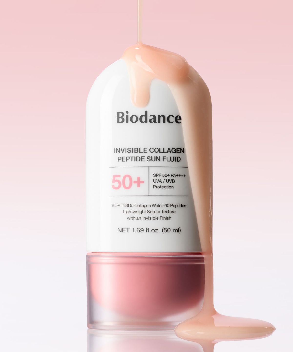 바이오던스(BIODANCE) 인비저블 콜라겐 펩타이드 선세럼 50ml (+콜라겐 패드 2매)