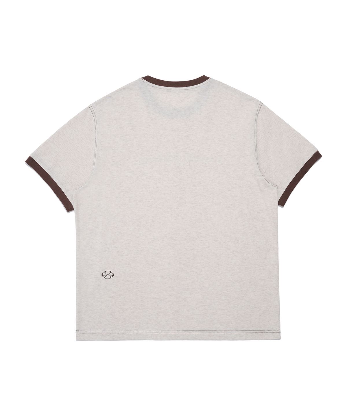 논타입(NONTYPE) VINTAGE SPACE EMBLEM RINGER TEE (OATMEAL)