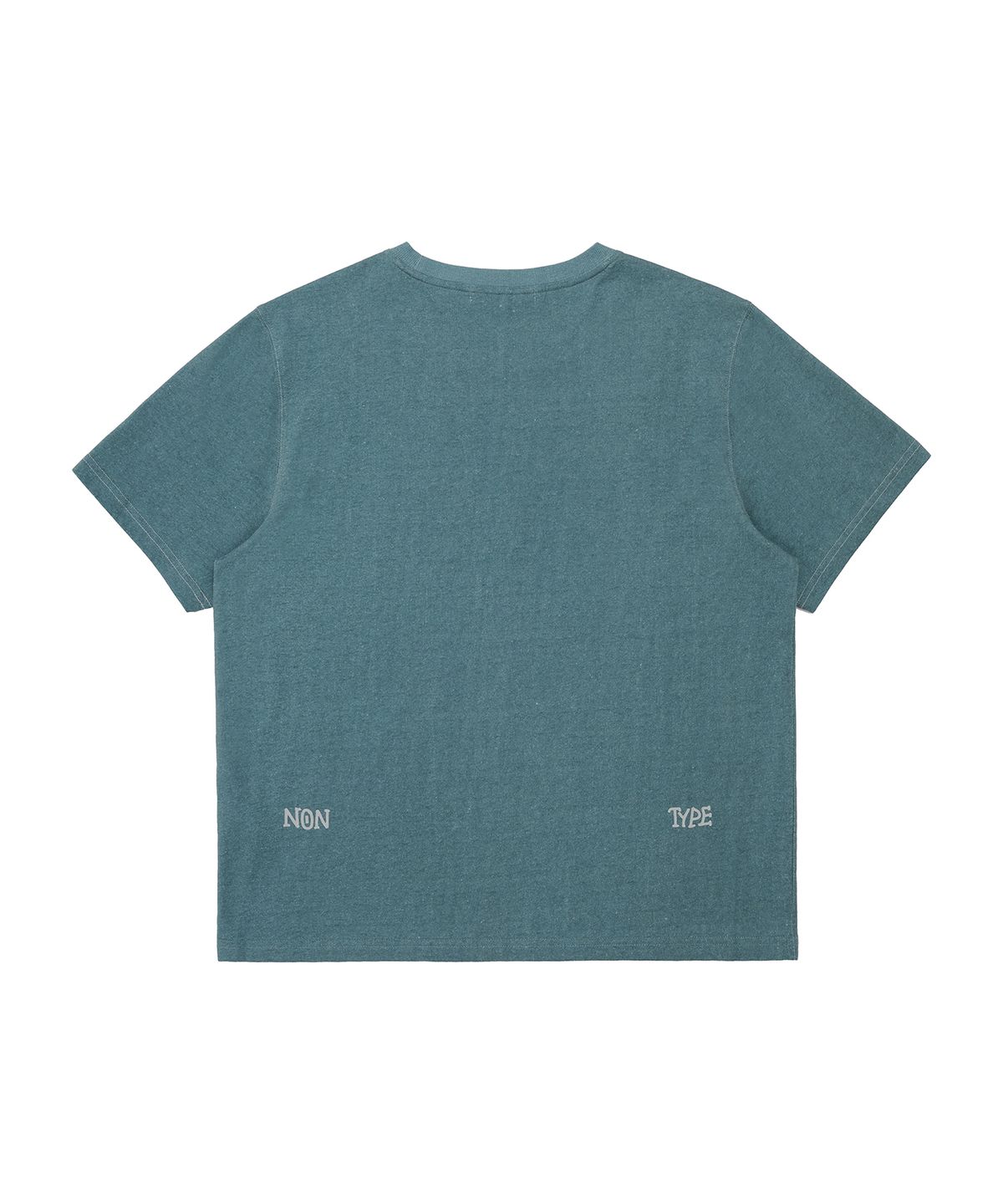 논타입(NONTYPE) VINTAGE STAR SEMI CROPPED TEE (DARK MINT)