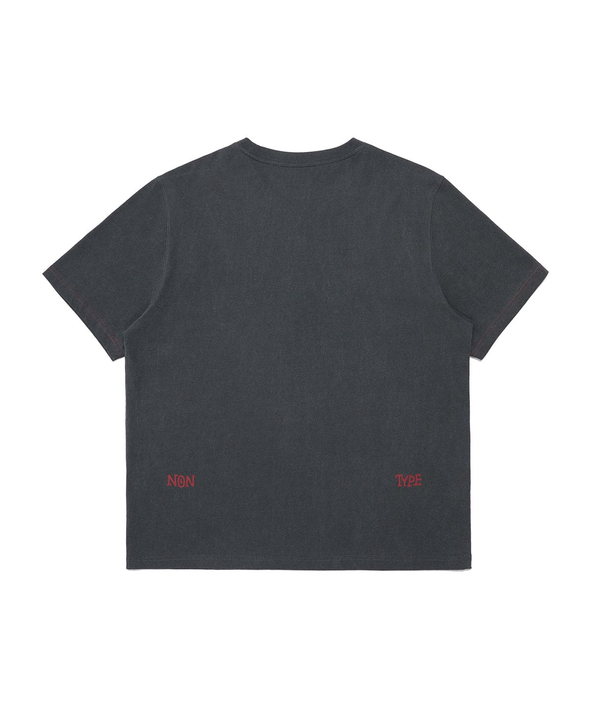 논타입(NONTYPE) VINTAGE STAR SEMI CROPPED TEE (CHARCOAL)