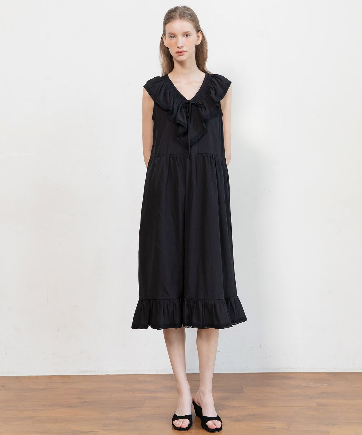 제이마크뉴욕(JMARKNEWYORK) Sleeveless ruffle dress_2color