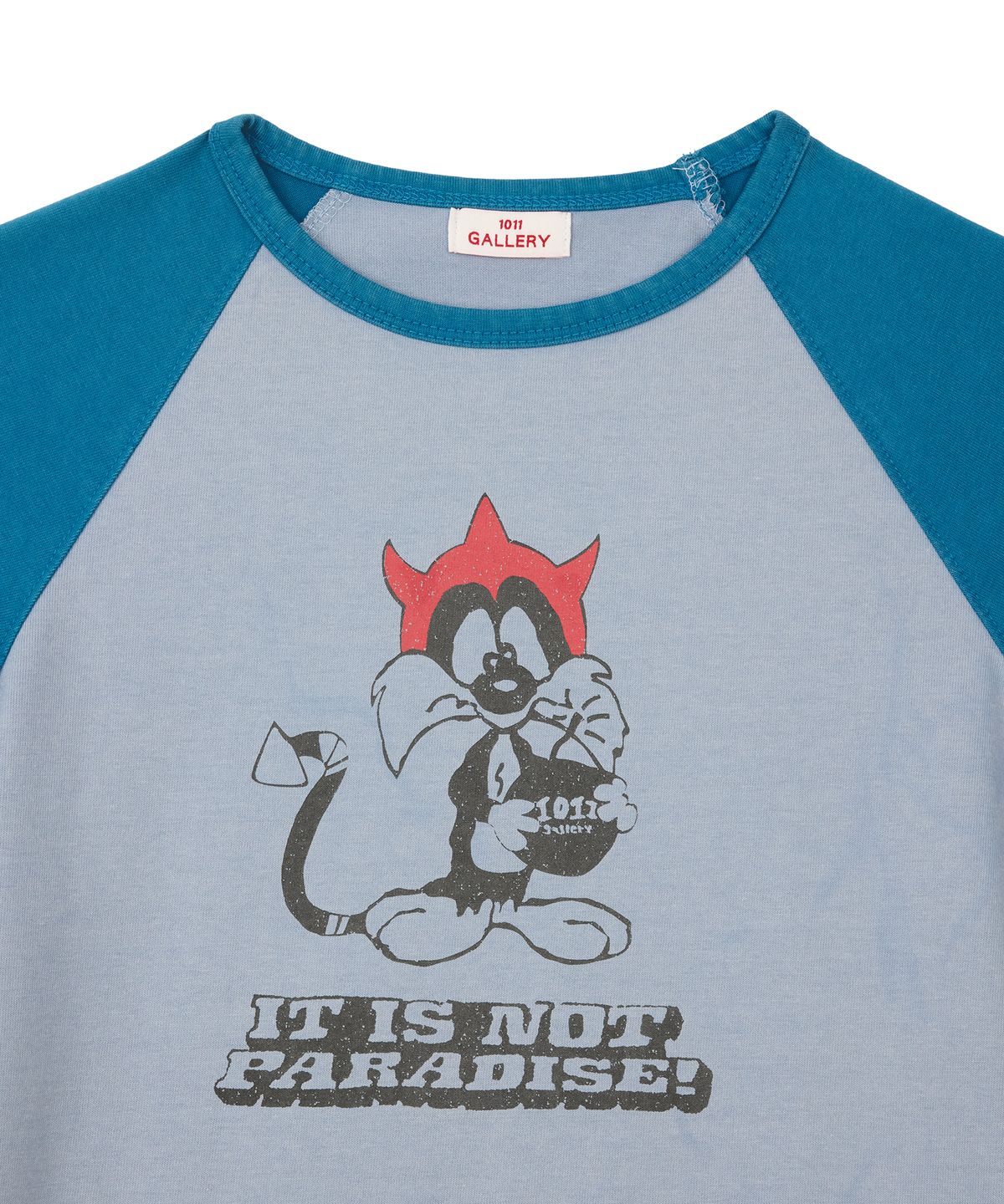 1011갤러리(1011 GALLERY) Women Gallery Sylvester Cat T-Shirts - Blue