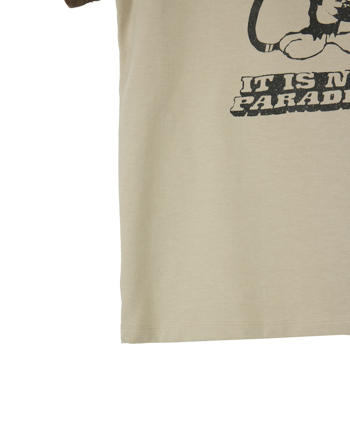 1011갤러리(1011 GALLERY) Women Gallery Sylvester Cat T-Shirts - Sand