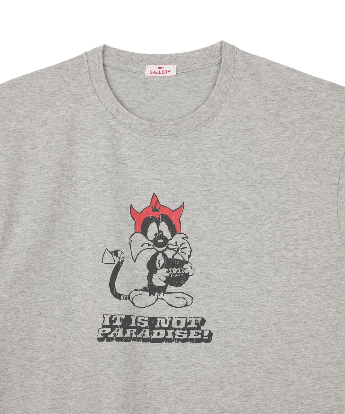 1011갤러리(1011 GALLERY) Gallery Sylvester Cat T-Shirts - Gray