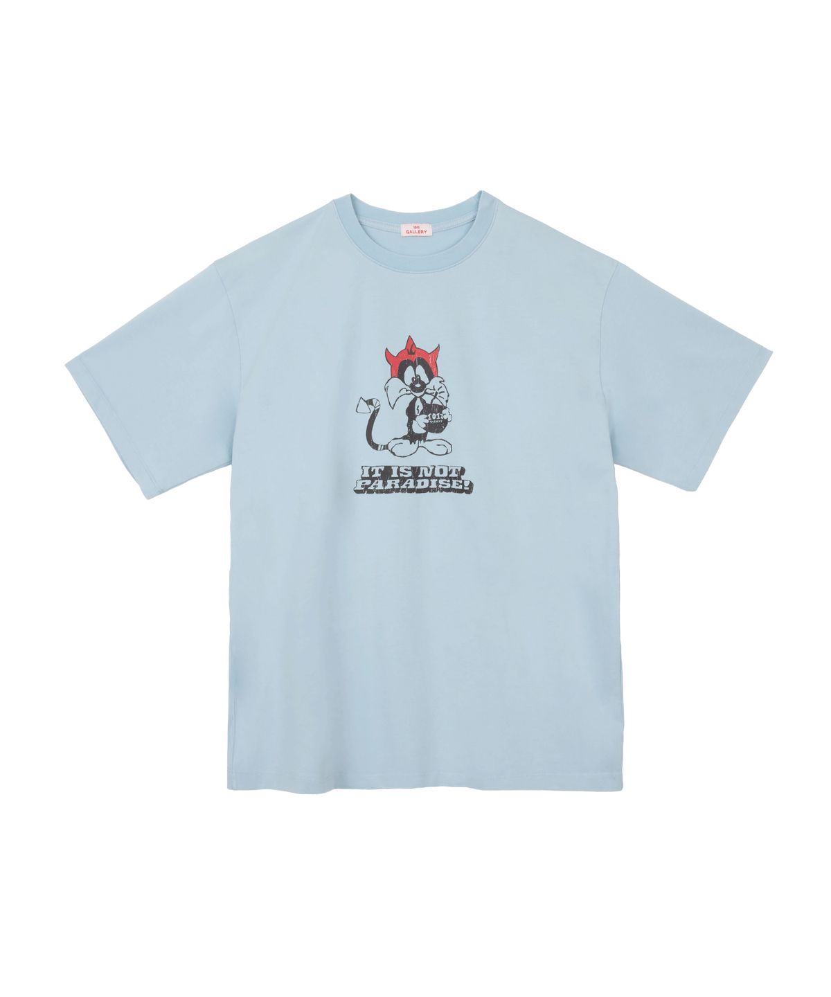 1011갤러리(1011 GALLERY) Gallery Sylvester Cat T-Shirts - Washed Blue