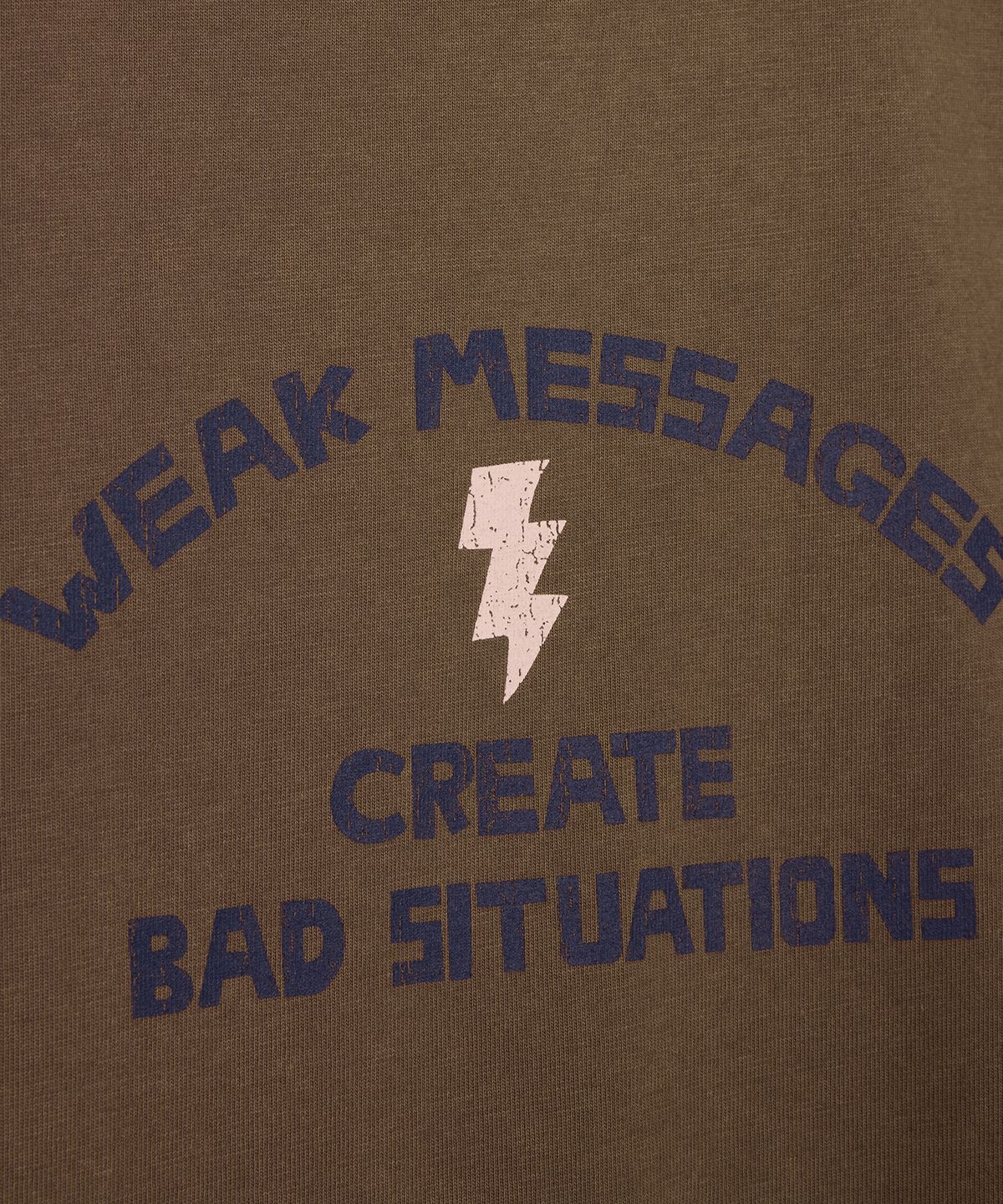 1011갤러리(1011 GALLERY) Weak Messages T-Shirts - Brown