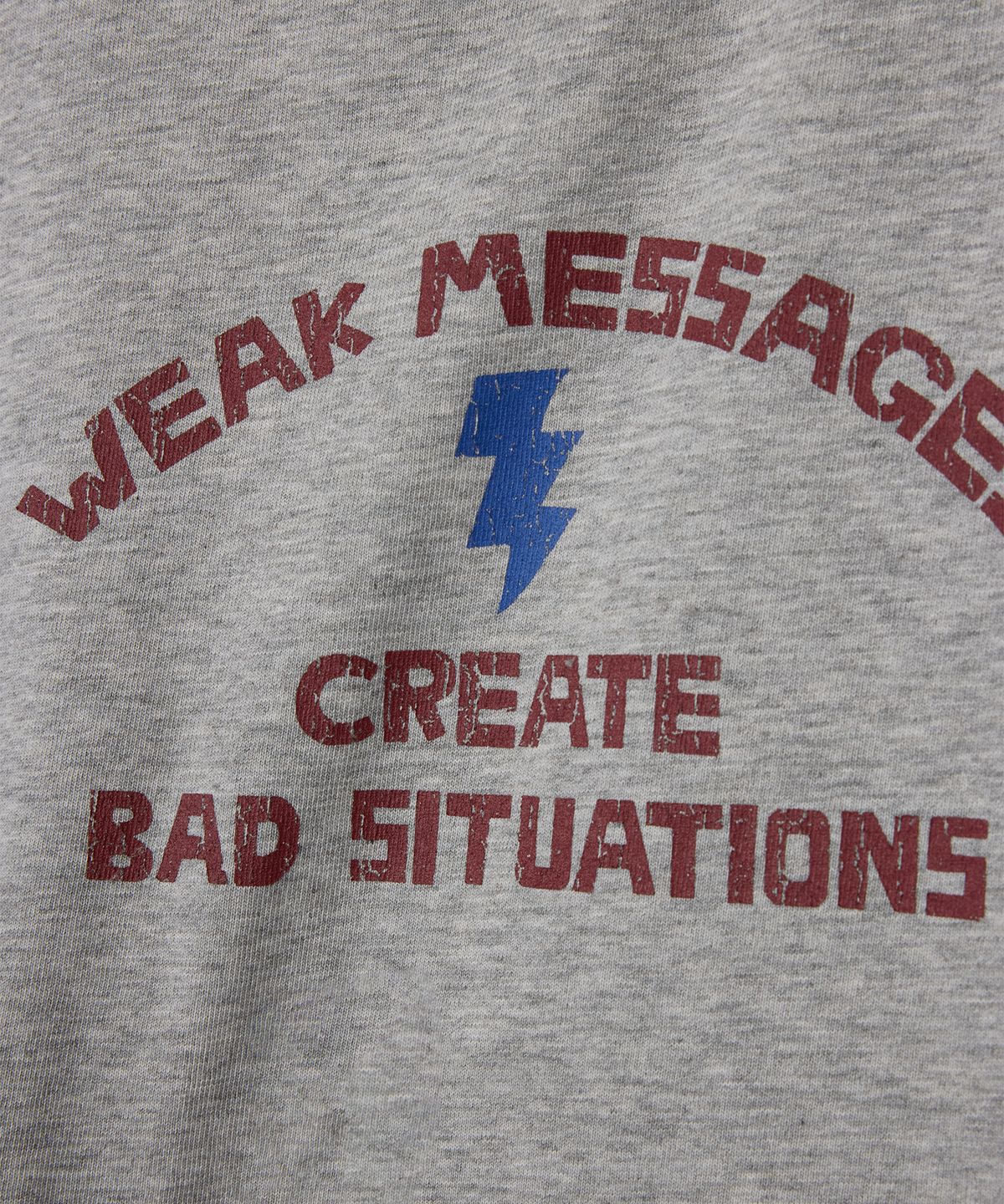 1011갤러리(1011 GALLERY) Weak Messages T-Shirts - Gray (Restock)
