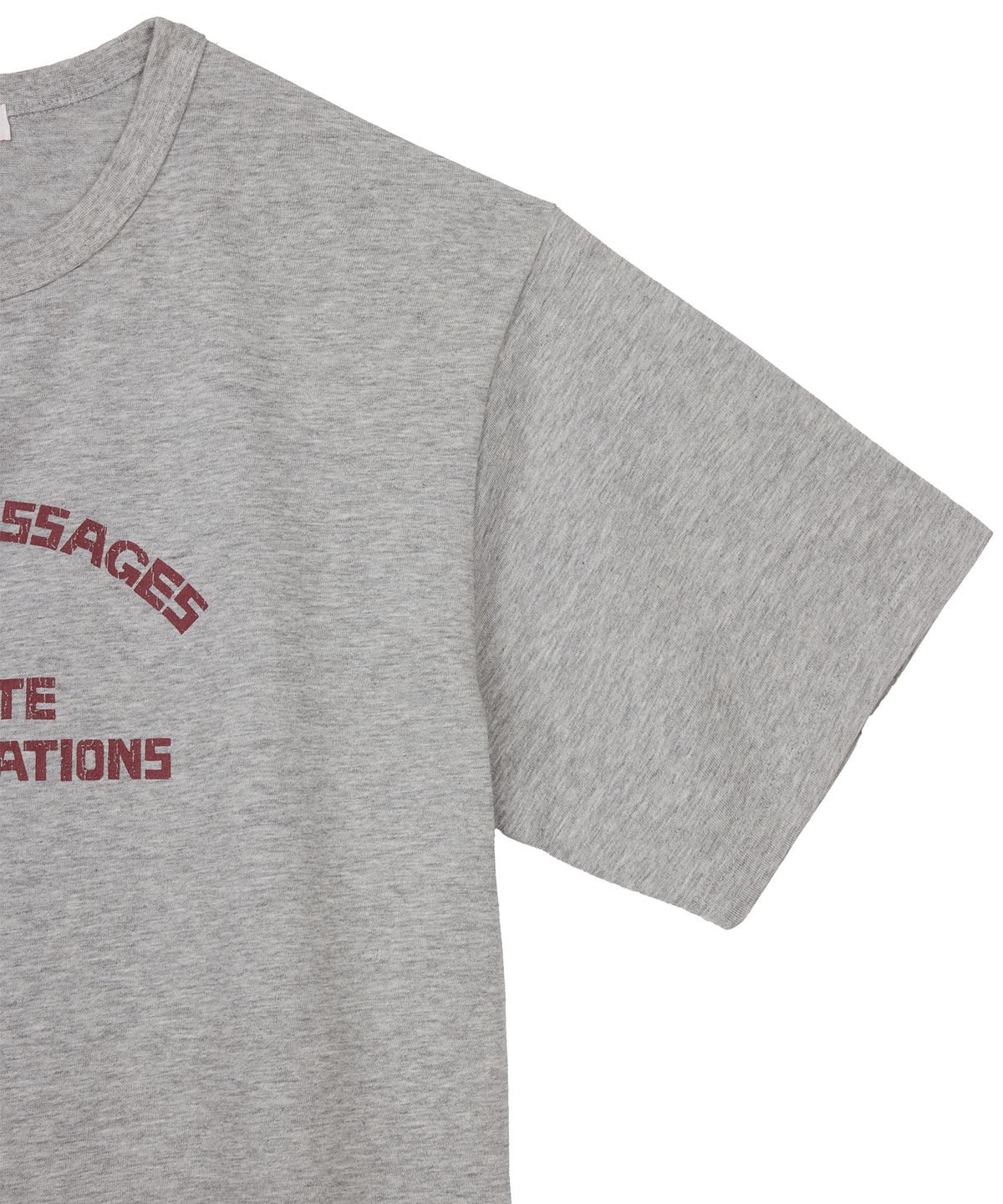 1011갤러리(1011 GALLERY) Weak Messages T-Shirts - Gray (Restock)