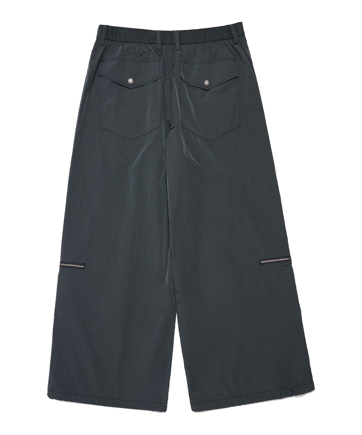 논타입(NONTYPE) NYLON UTILITY STRING WIDE PANTS (NAVY)