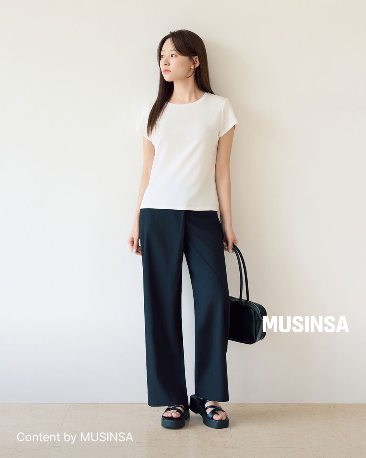 미쏘(MIXXO) 레이어드 팬츠_BASIC_MIWTWG509B
