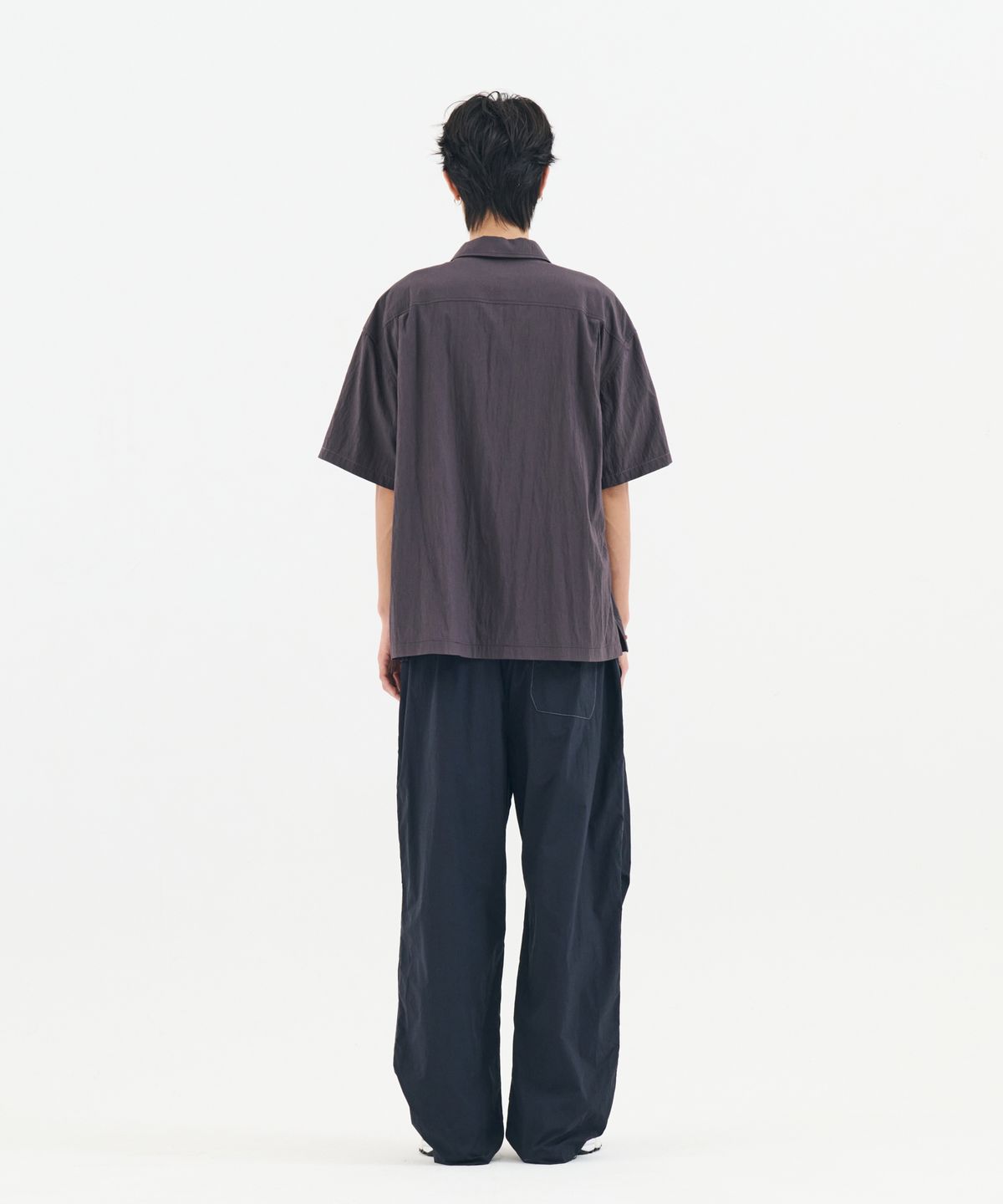 논타입(NONTYPE) WASHED CAMP COLLAR SHIRTS (CHARCOAL)