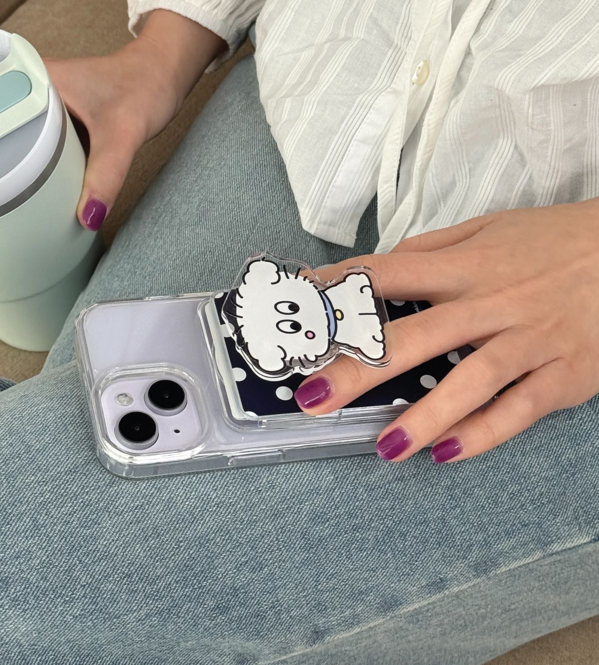 프랭키하우스(PRANKIEHOUSE) [조합가능]프랭키하우스 맥세이프 톡 + 일체형 카드 지갑(magsafe tok+card pocket)