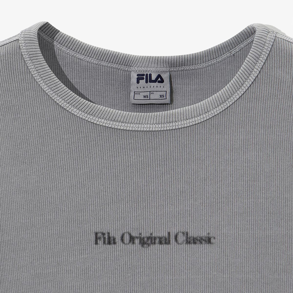 휠라(FILA) 여성 피그먼트 골지 반팔티(FS262RS01F009041)