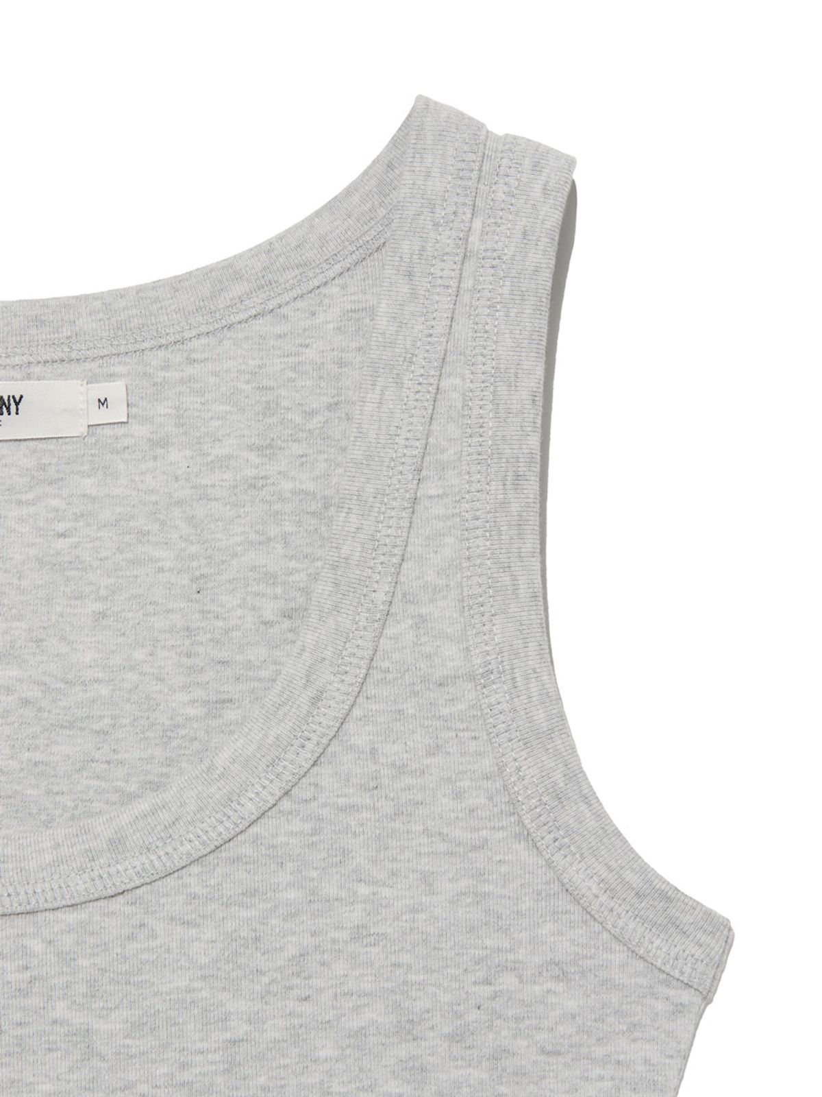 글로니(GLOWNY) G CLASSIC SCOOP NECK SLEEVELESS (MELANGE GRAY)