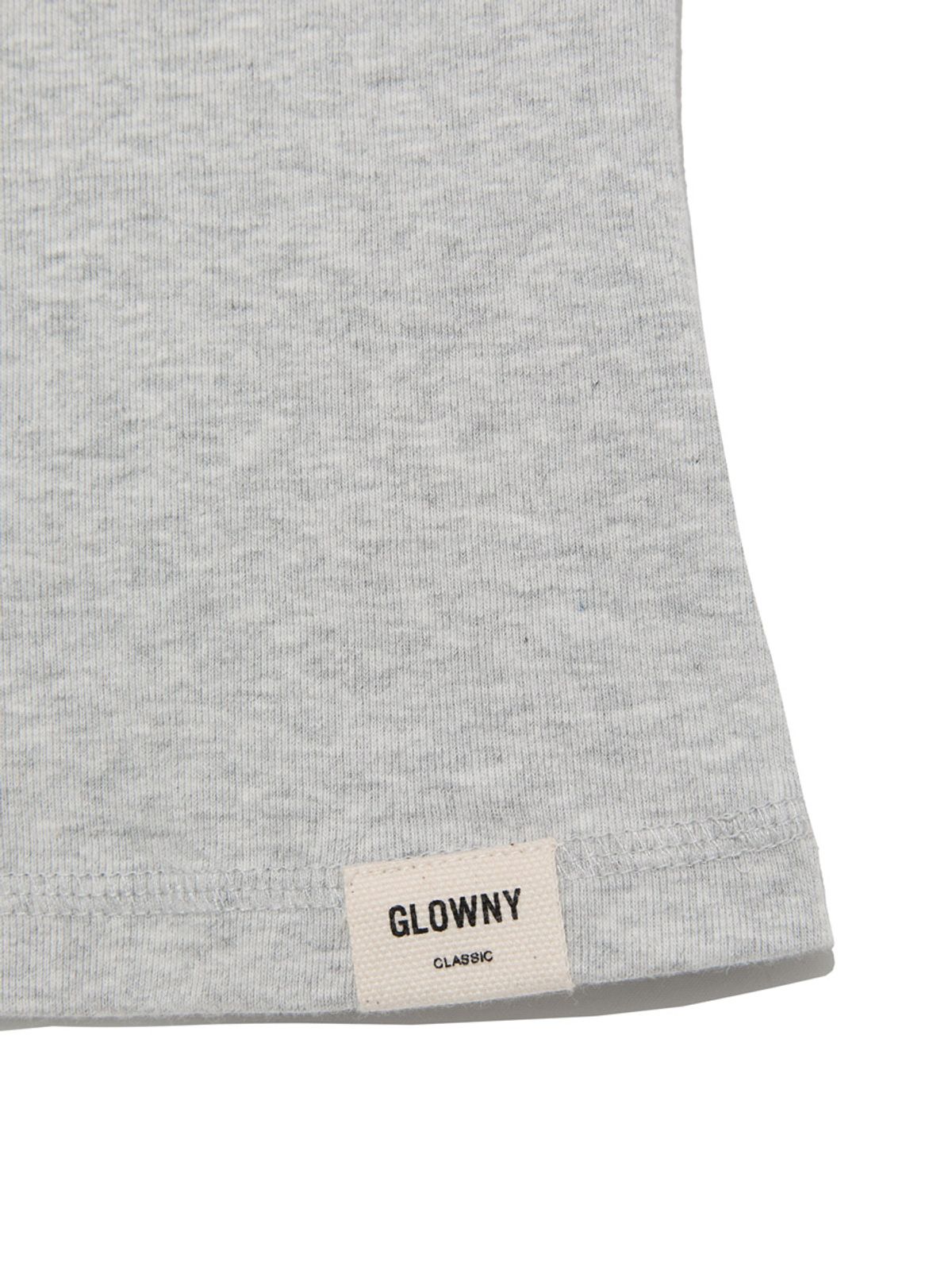 글로니(GLOWNY) G CLASSIC SCOOP NECK SLEEVELESS (MELANGE GRAY)