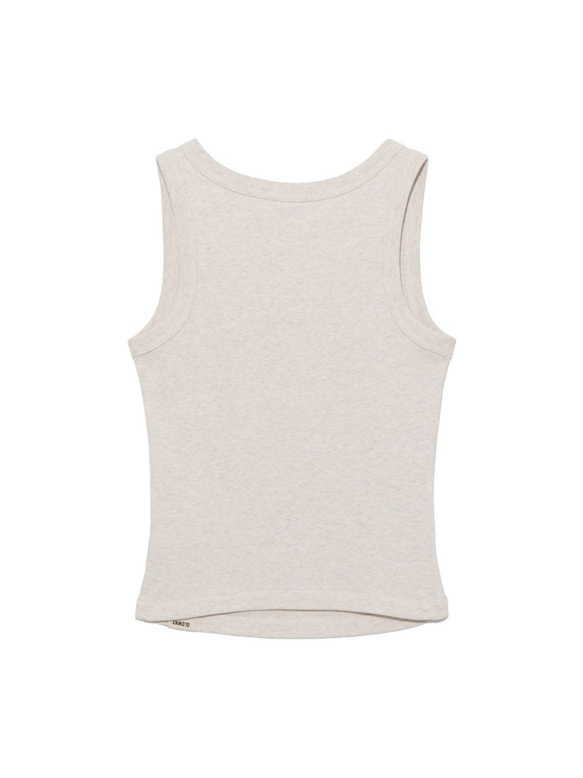 글로니(GLOWNY) G CLASSIC SCOOP NECK SLEEVELESS (OATMEAL)