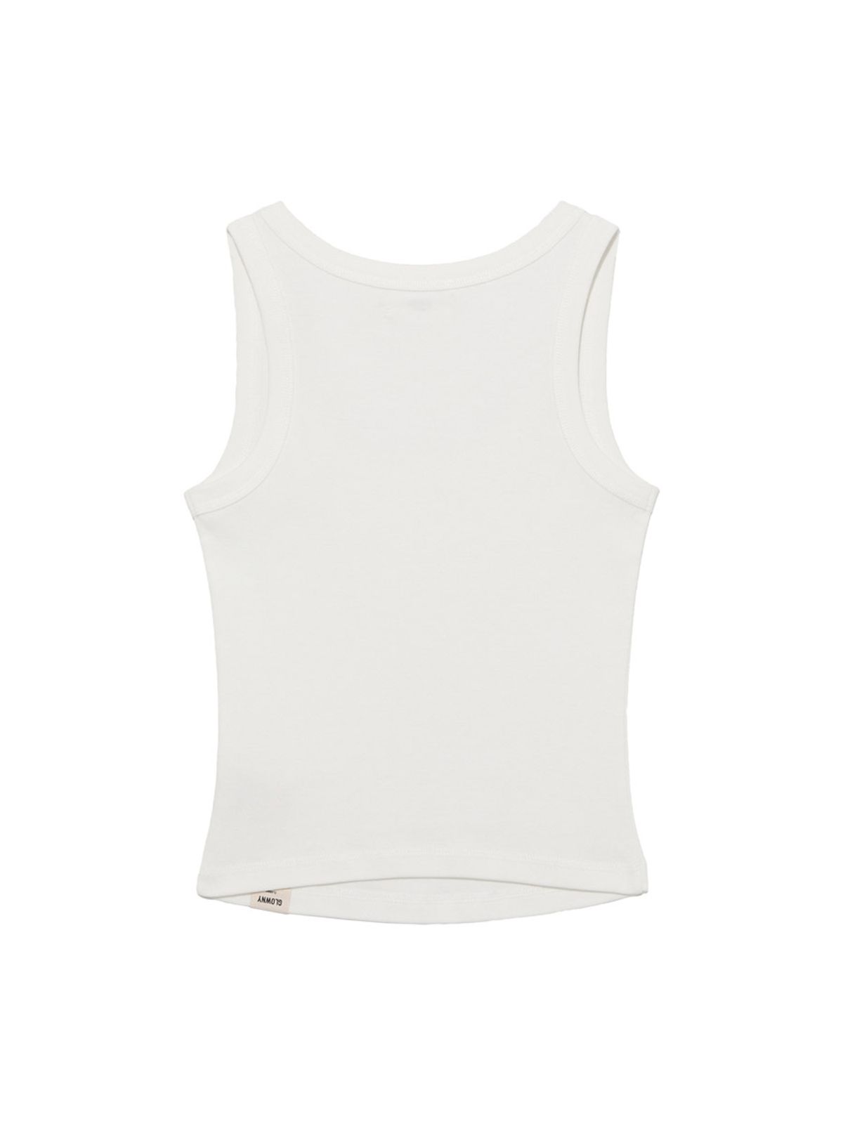 글로니(GLOWNY) G CLASSIC SCOOP NECK SLEEVELESS (WHITE)