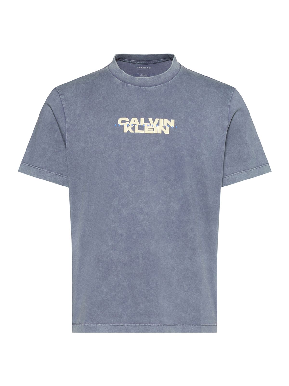 캘빈클라인 진(CALVIN KLEIN JEANS) 워시드 스파인 그래픽 반팔 티셔츠 4RG834G XL7