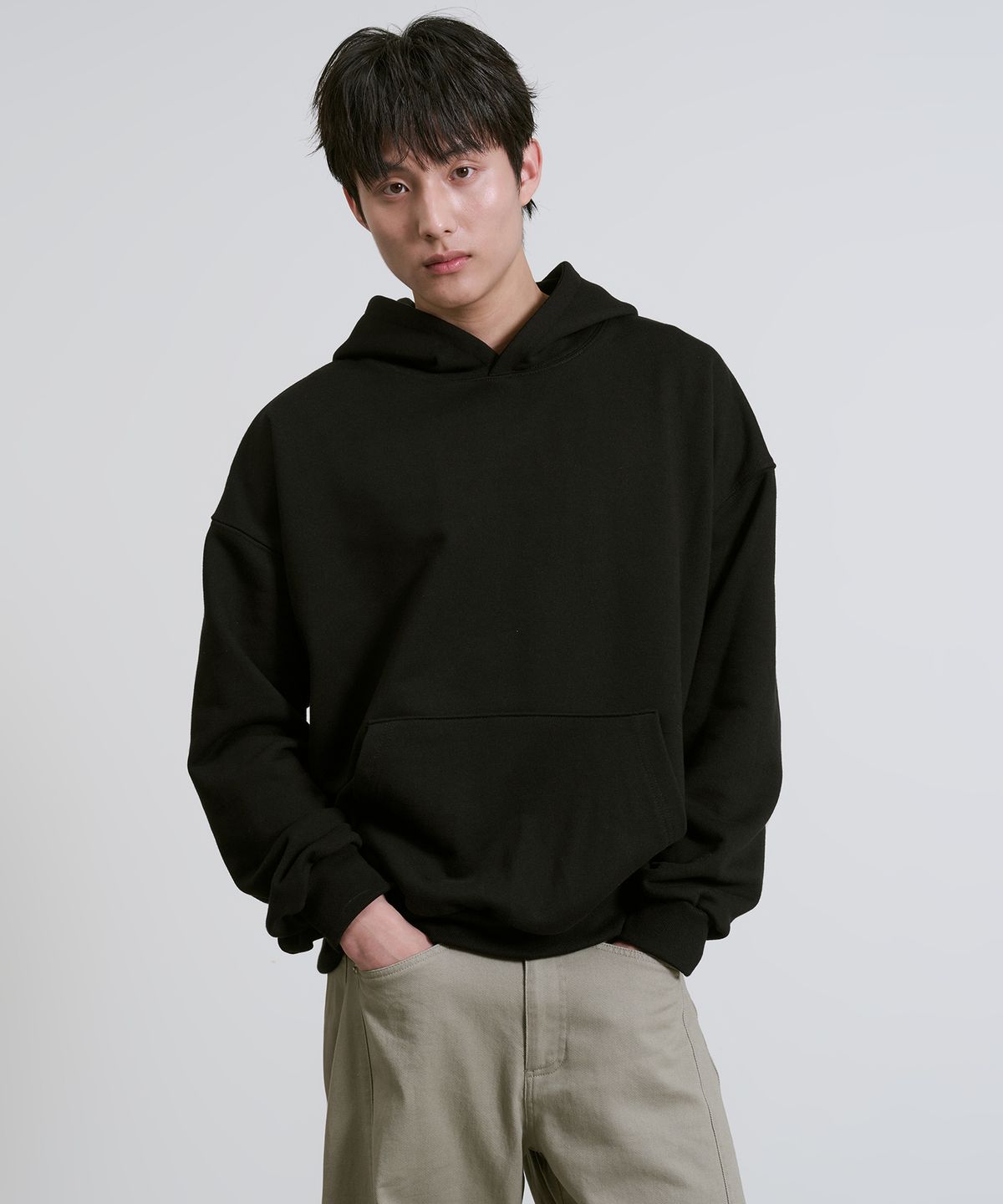 오우사(OWSA) 베이직 무지 후드 스웻 셔츠 6color