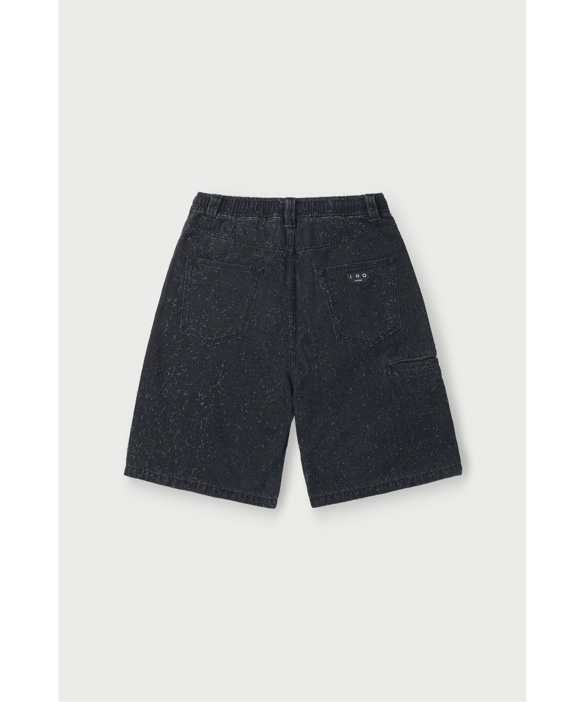 이로(IRO) PZUREE 데님 펀칭 버뮤다 밴딩 쇼츠 IQPOM26706BKX