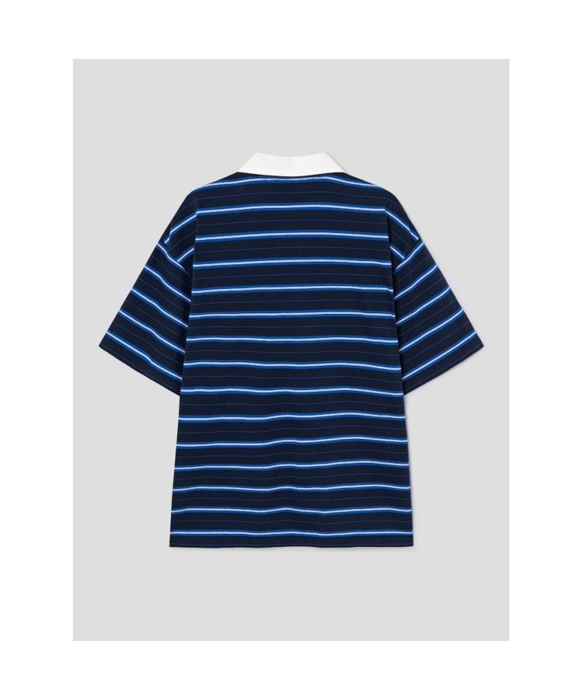 샌드 사운드(SAND SOUND) (UNISEX) 하프집업 반소매 티셔츠  네이비