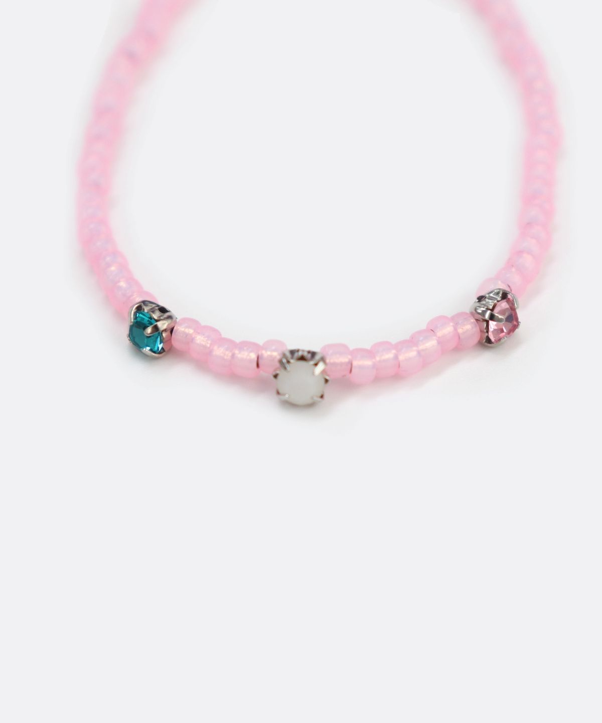 봉보(BONBEAU) Swarovski cubic color beads Bracelet 스와로브스키 크리스탈 큐빅 슬림라인 컬러 비즈 팔찌