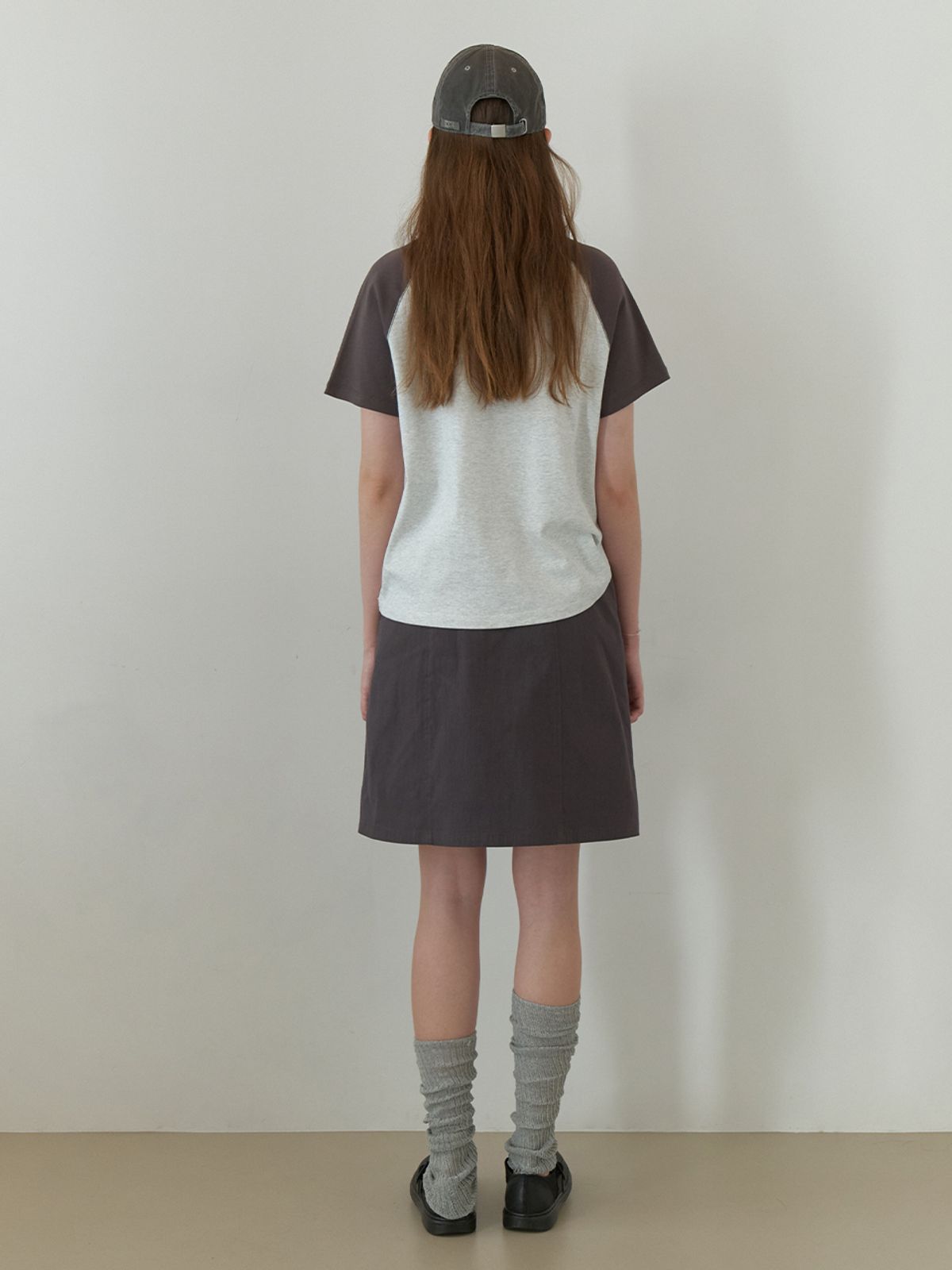 더미튼(THEMITTEN) Ceder midi skirt (charcoal)