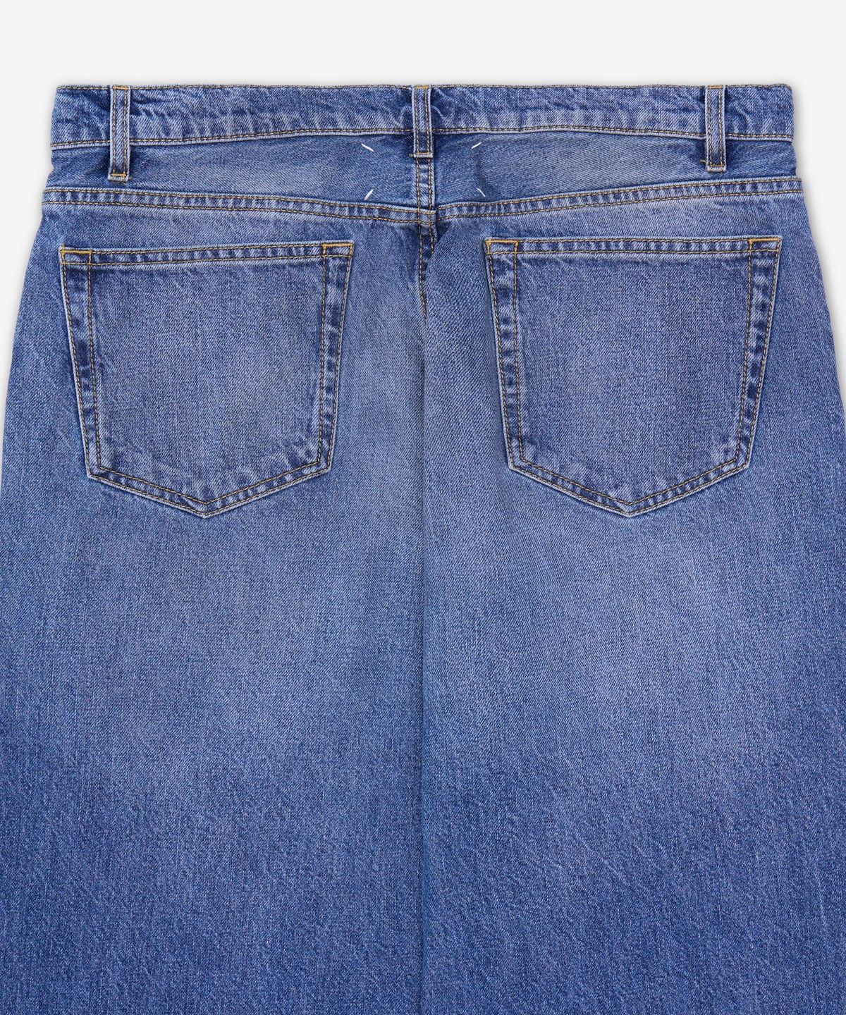 메종 마르지엘라(MAISON MARGIELA) 패치드 패널 스트레이트 데님 팬츠 - 블루 / S67LA0047M30066961