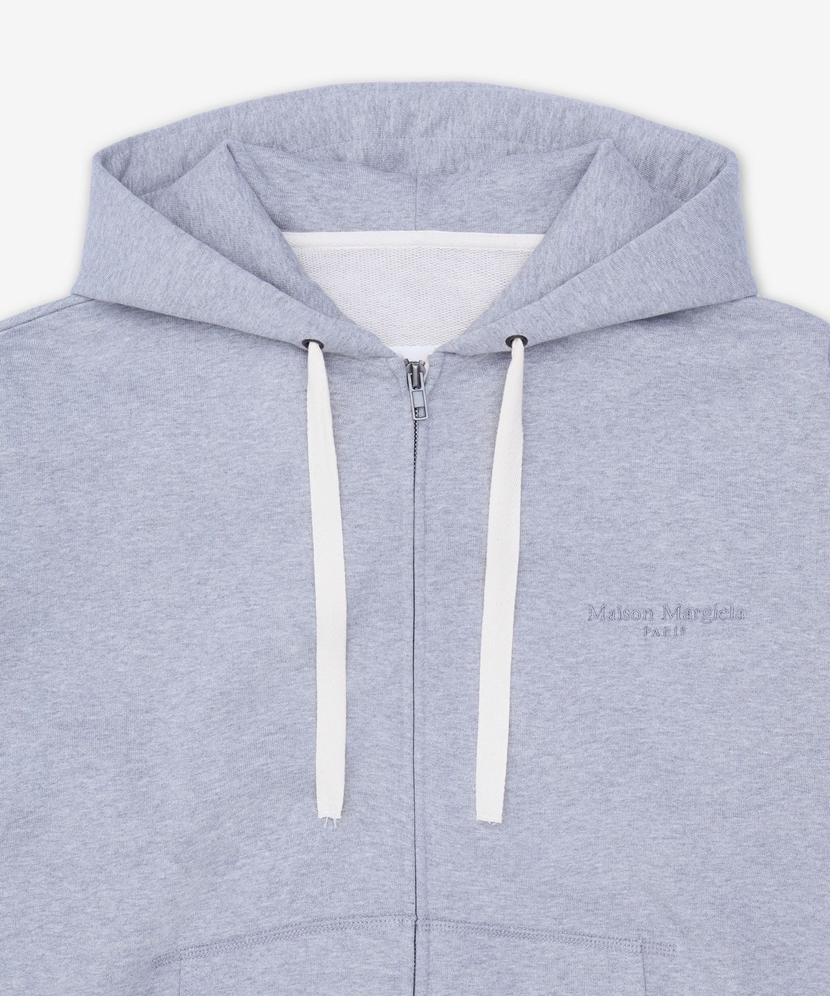 메종 마르지엘라(MAISON MARGIELA) 드로스트링 집업 후드 - 그레이 / S67HG0024S25505858M